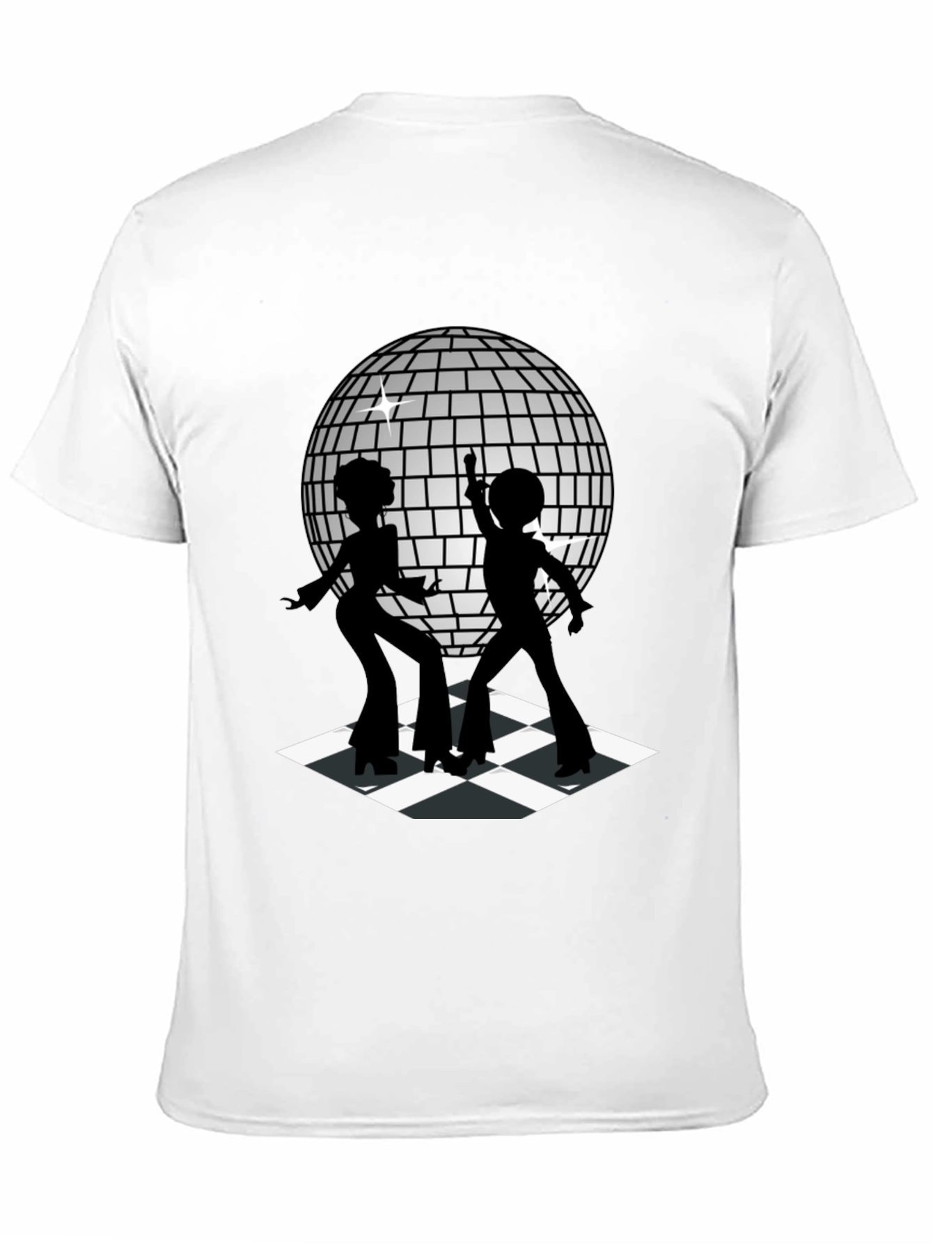 Black Retro Disco Dance T-Shirt - Black view 11