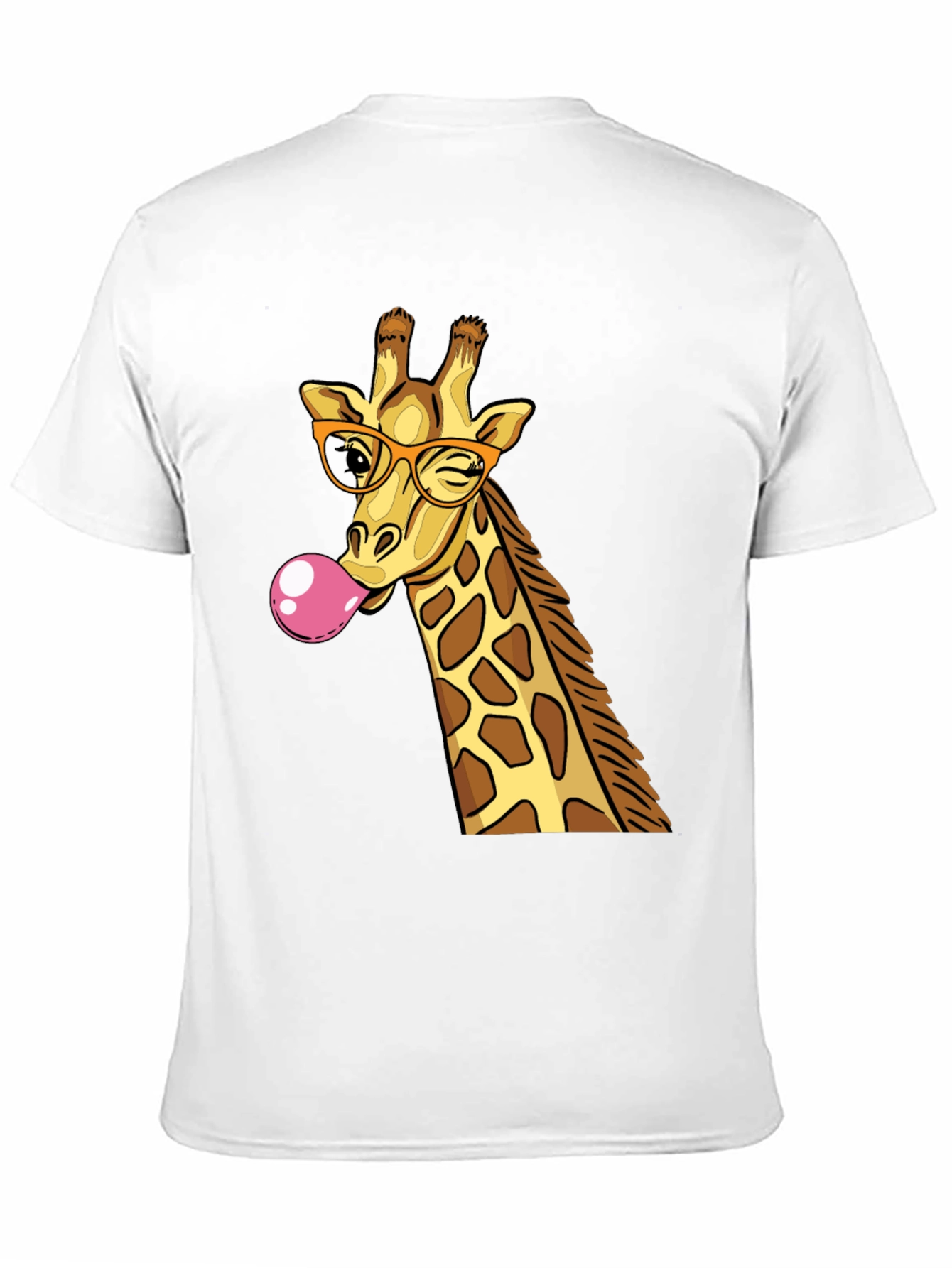 Black Giraffe Bubble Gum Graphic T-Shirt view 11