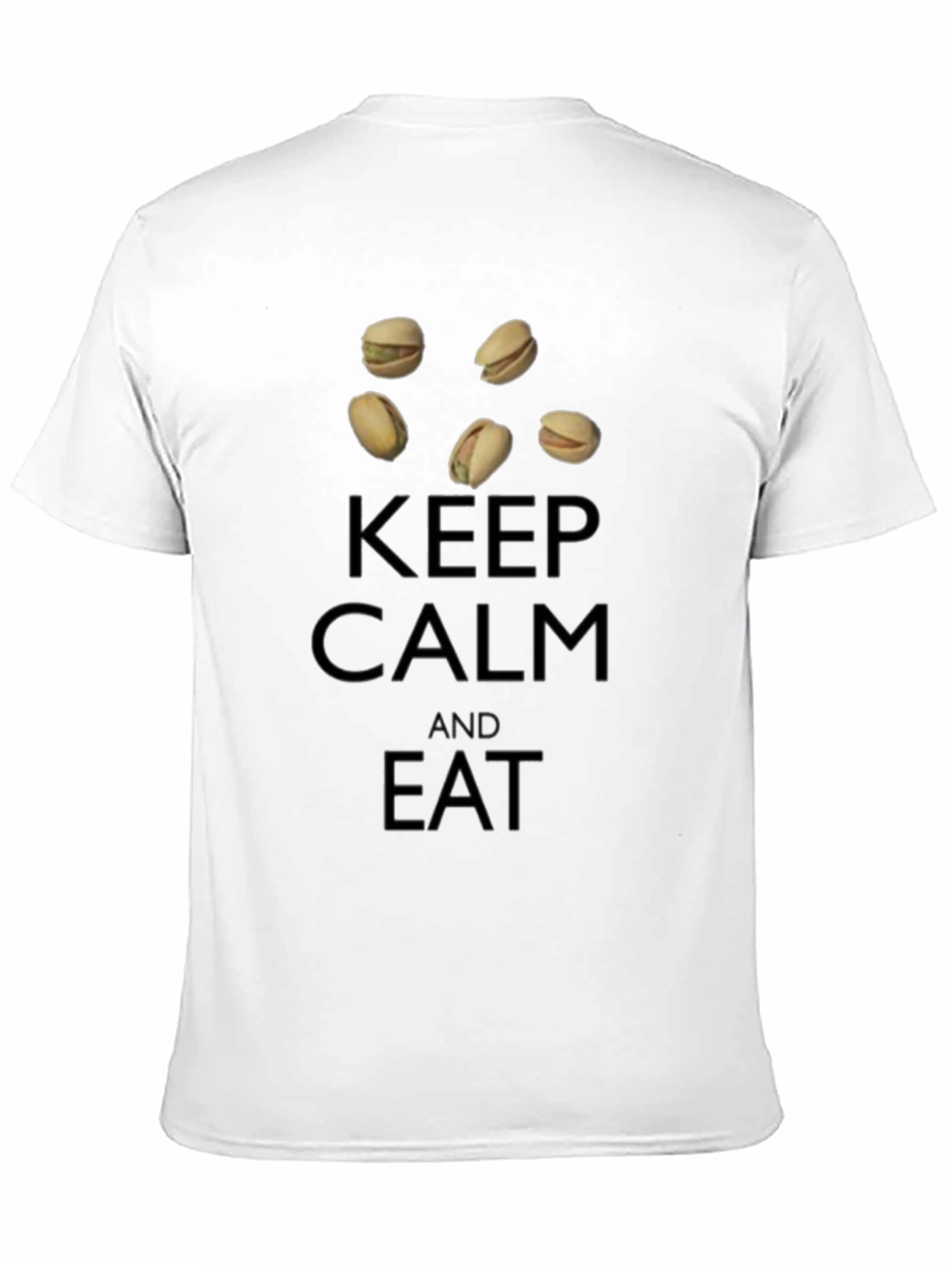 Black Keep Calm and Eat Pistachios T-Shirt view 11