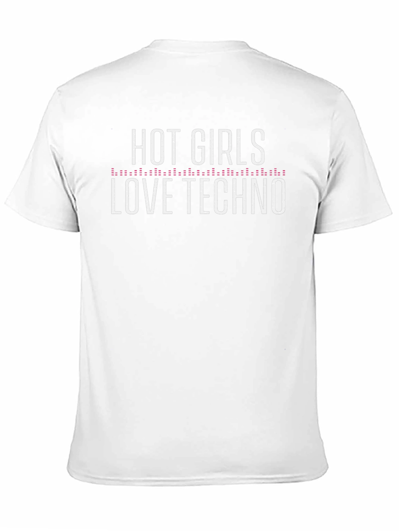 Black Hot Girls Love Techno Graphic T-Shirt view 11