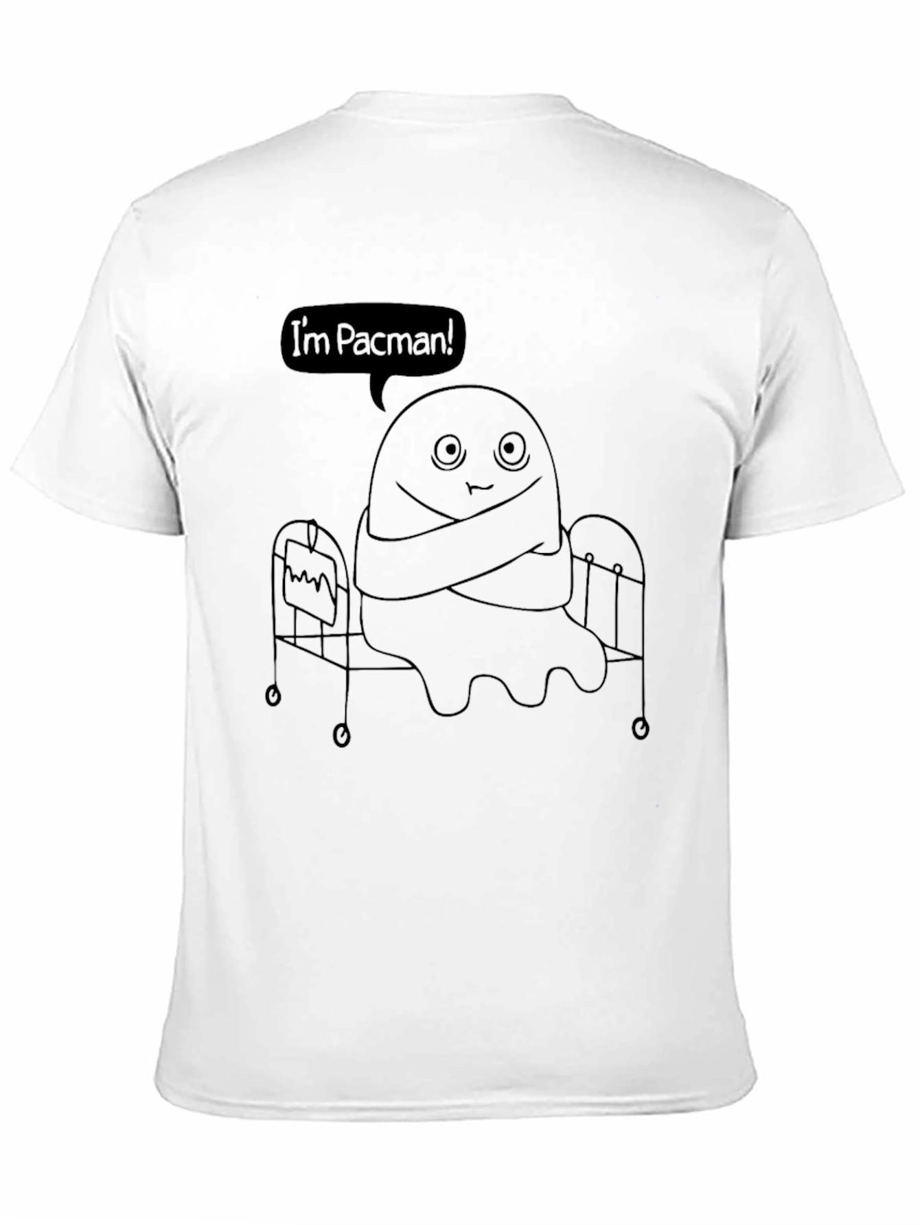 Black I'm Pacman Black T-Shirt view 11