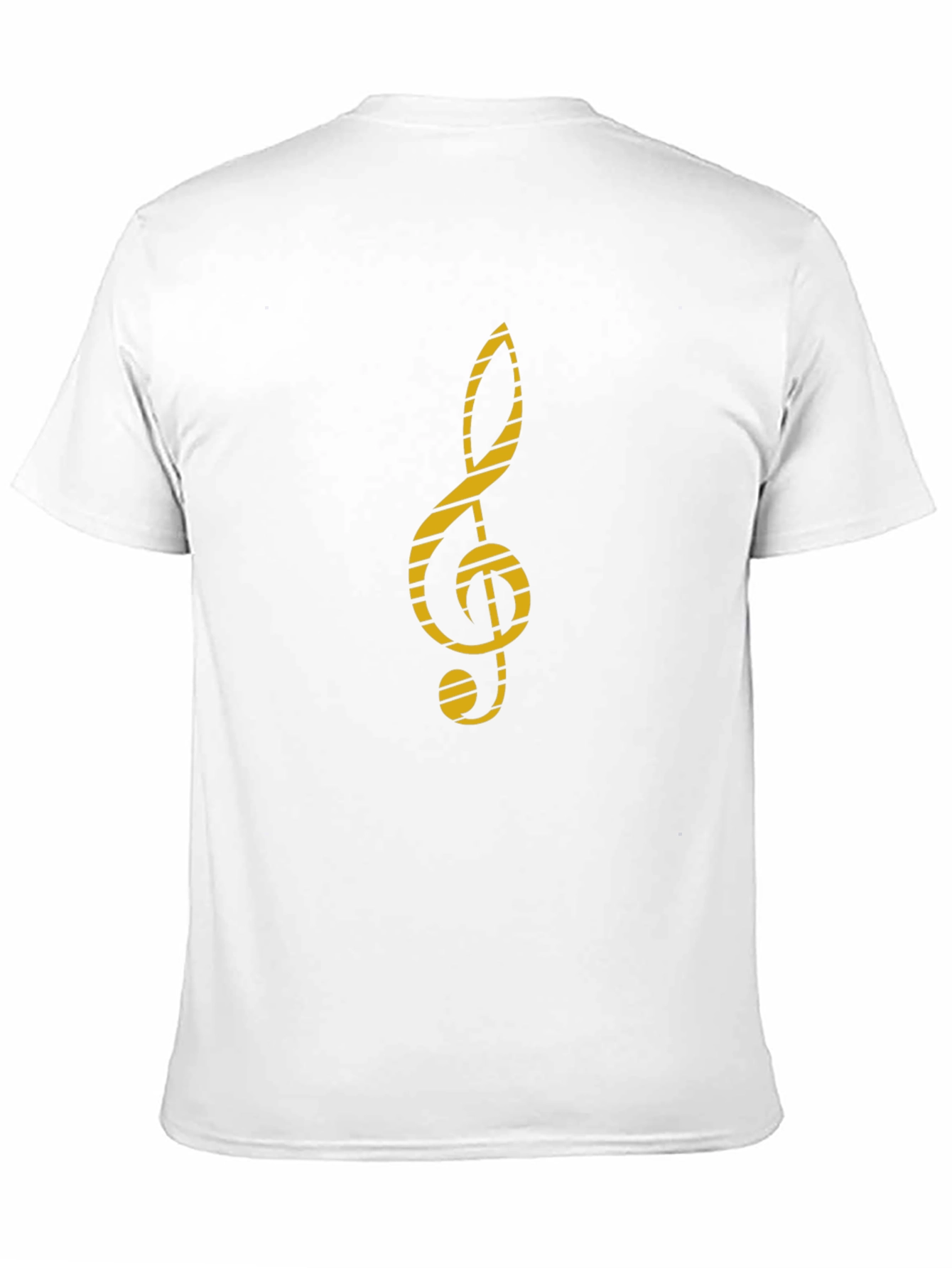 Black Treble Clef Graphic Tee - Music Lover's Black T-Shirt view 11