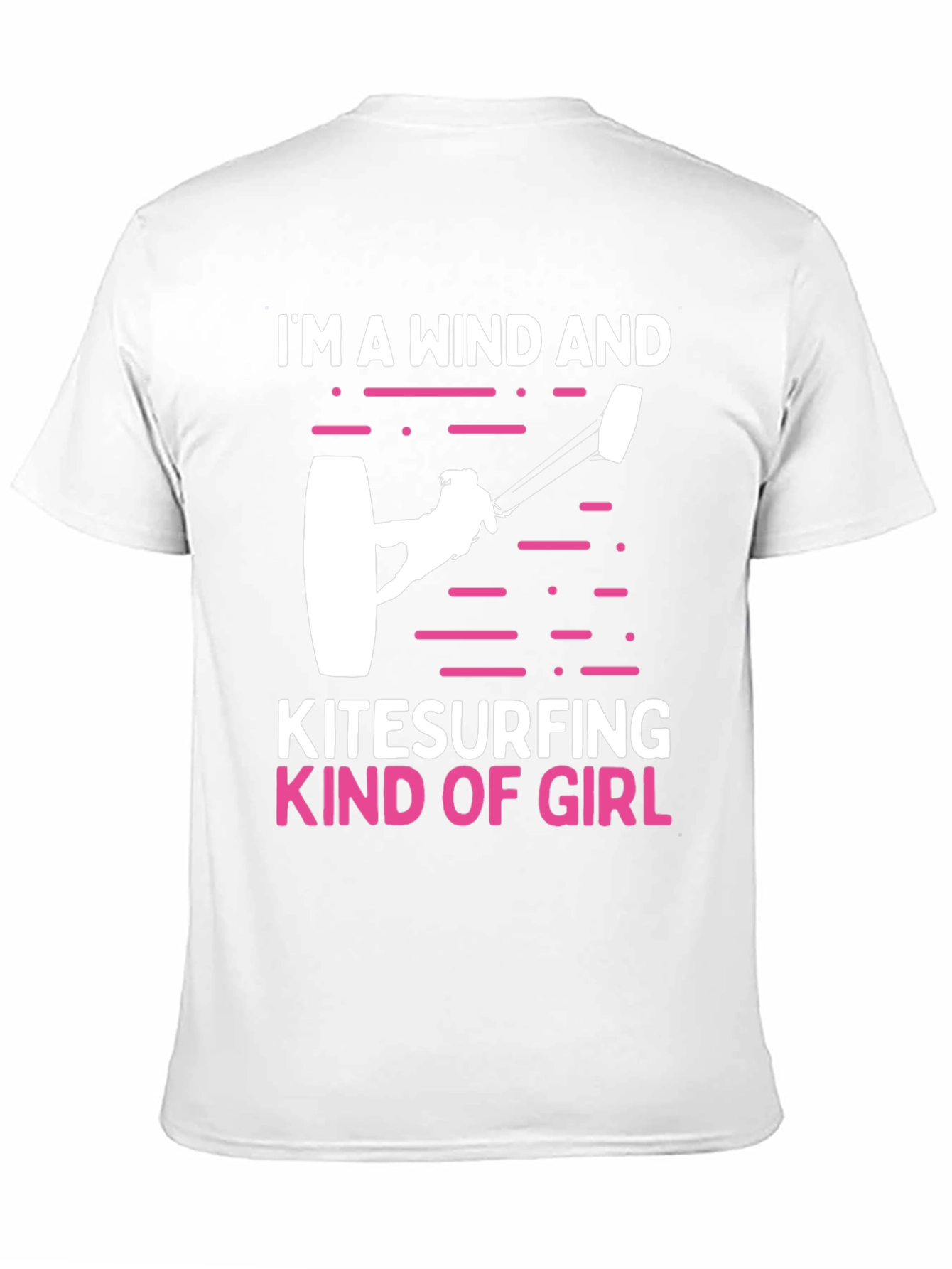 Black Wind and Kitesurfing Girl T-Shirt view 11