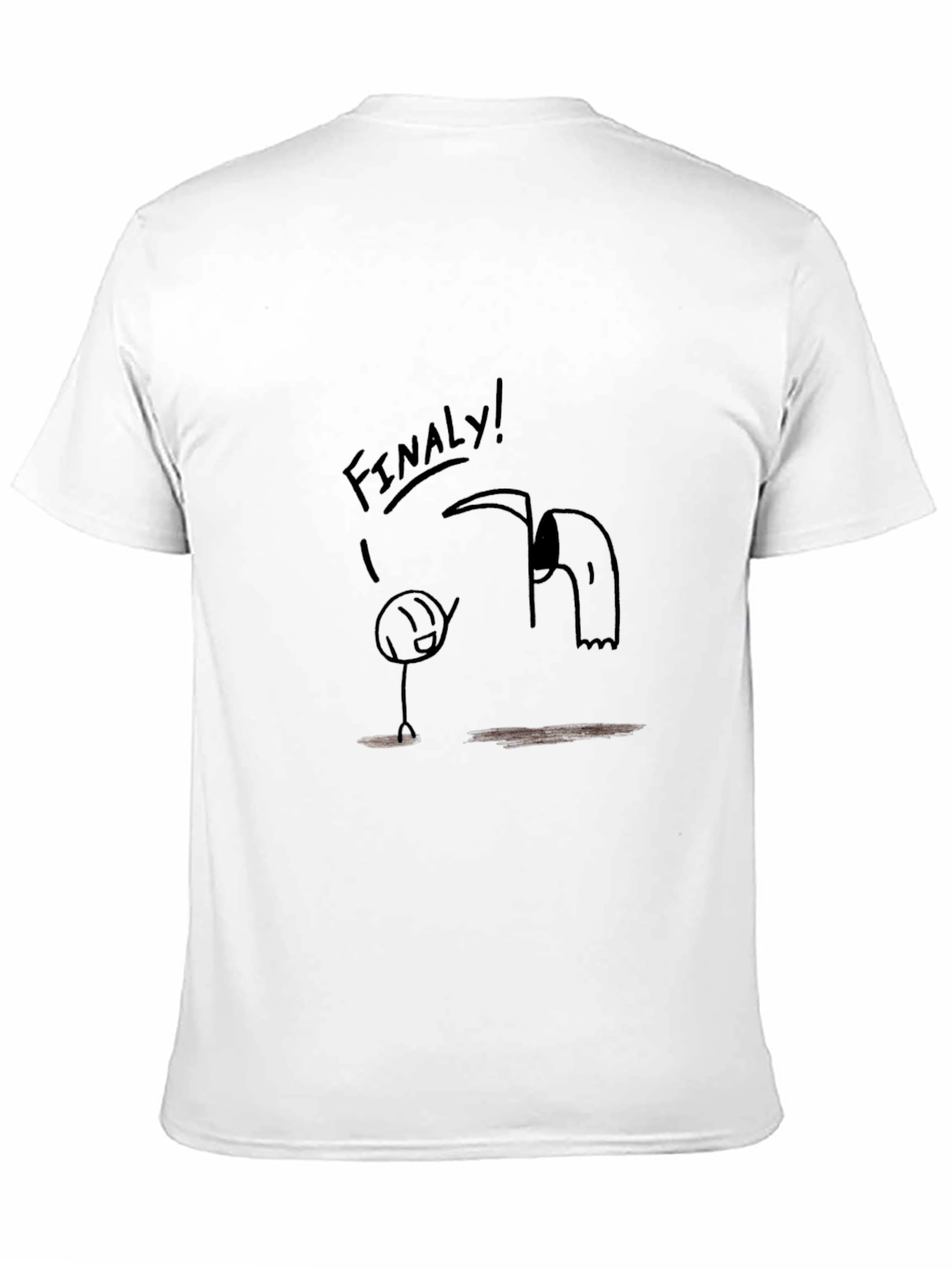 Black Finally! Funny Graphic T-Shirt view 11