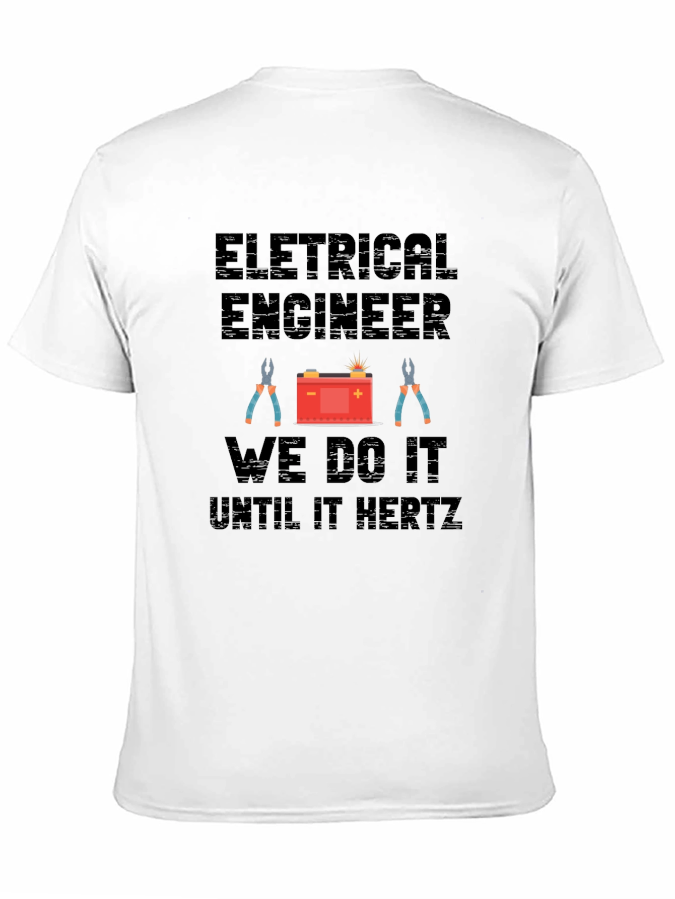 Black Electrical Engineer "Until It Hertz" T-Shirt view 11