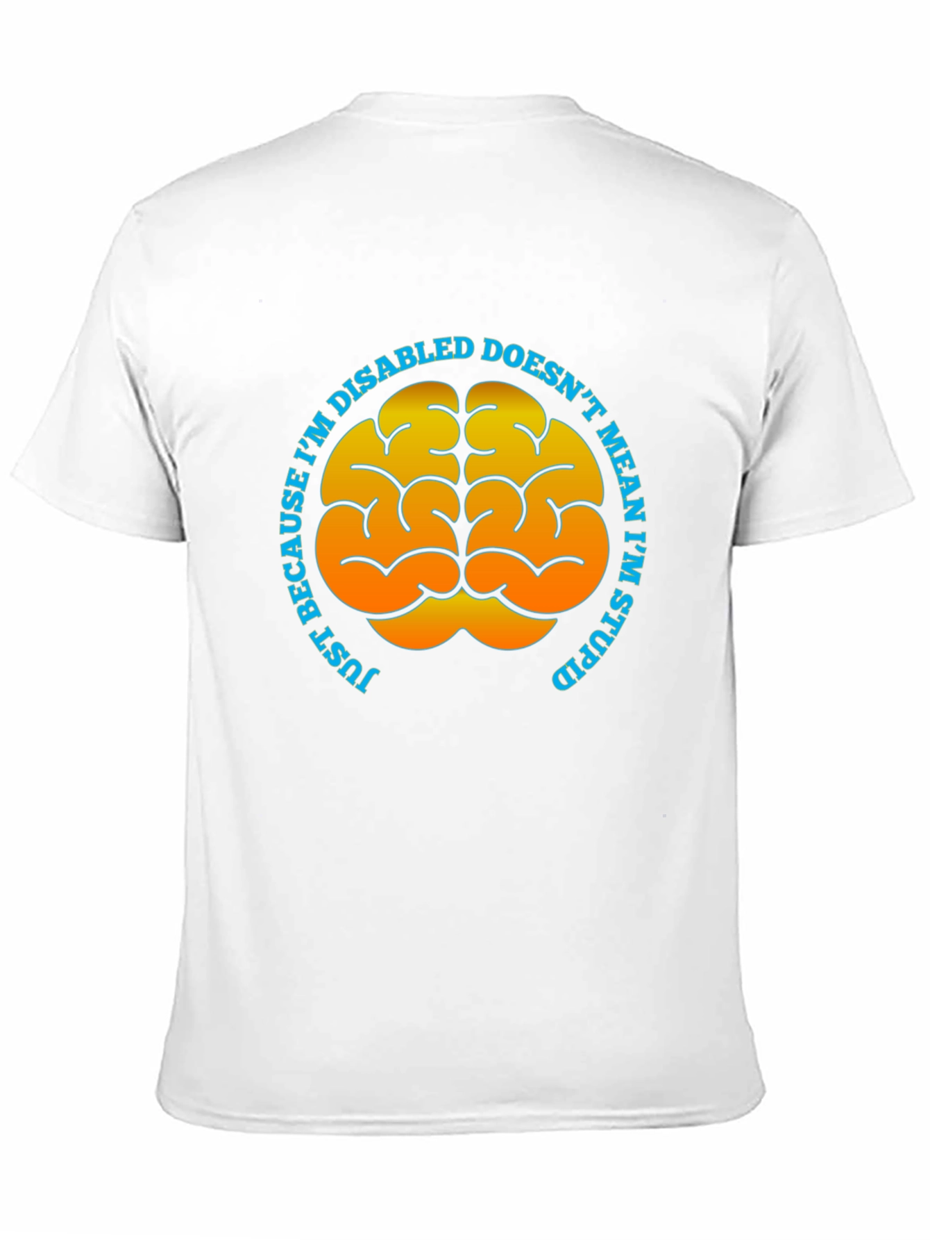Black Brain Graphic T-Shirt - Disability Awareness Tee view 11