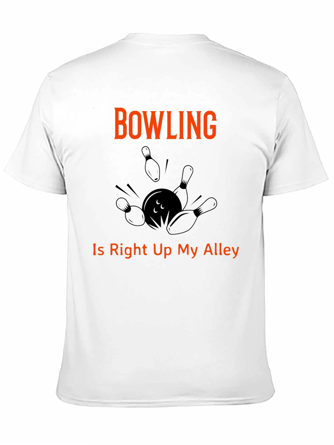 Black Bowling T-Shirt "Right Up My Alley" Graphic Tee view 11
