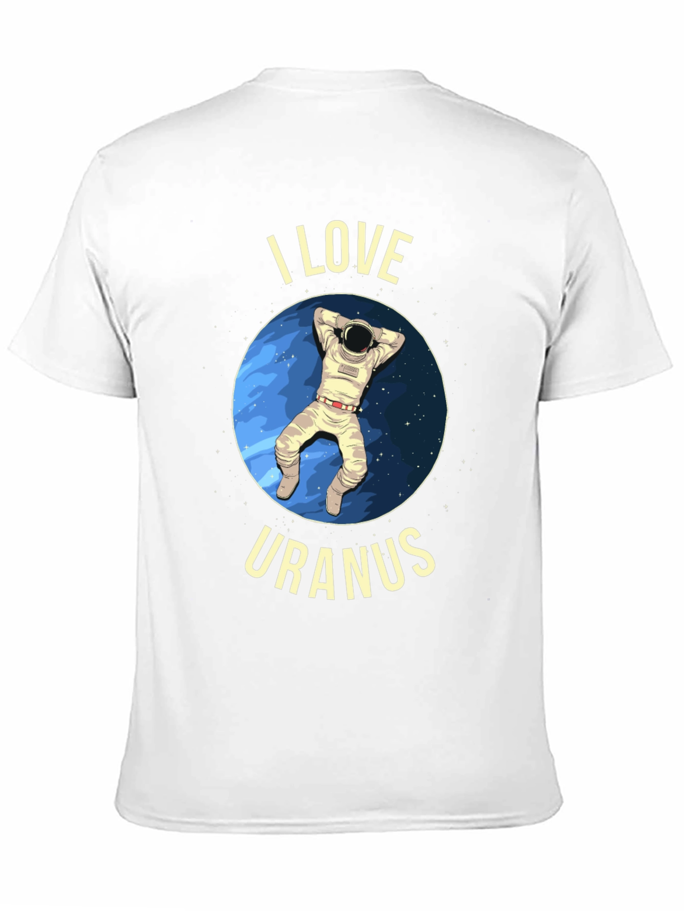 Black I Love Uranus T-Shirt - Astronaut Design view 11