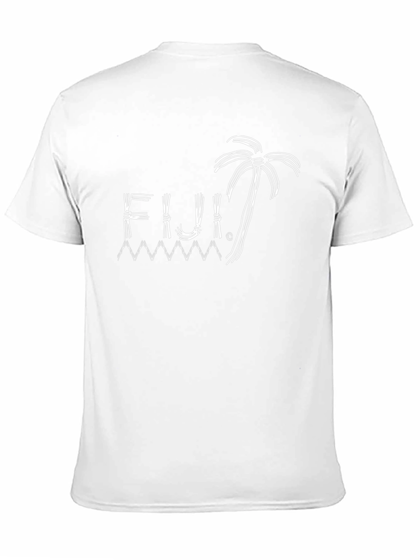 Black Fiji Island Graphic Tee - Black Cotton T-Shirt view 11