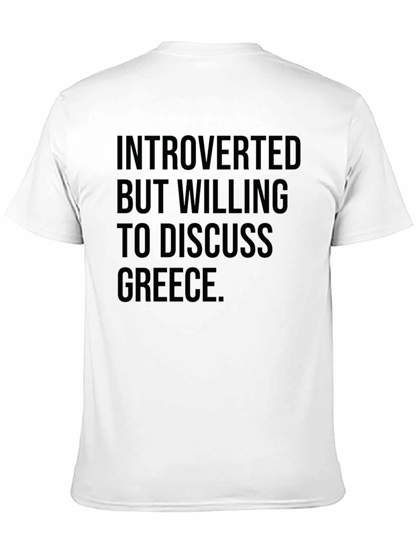 Black Introverted Greece T-Shirt view 11
