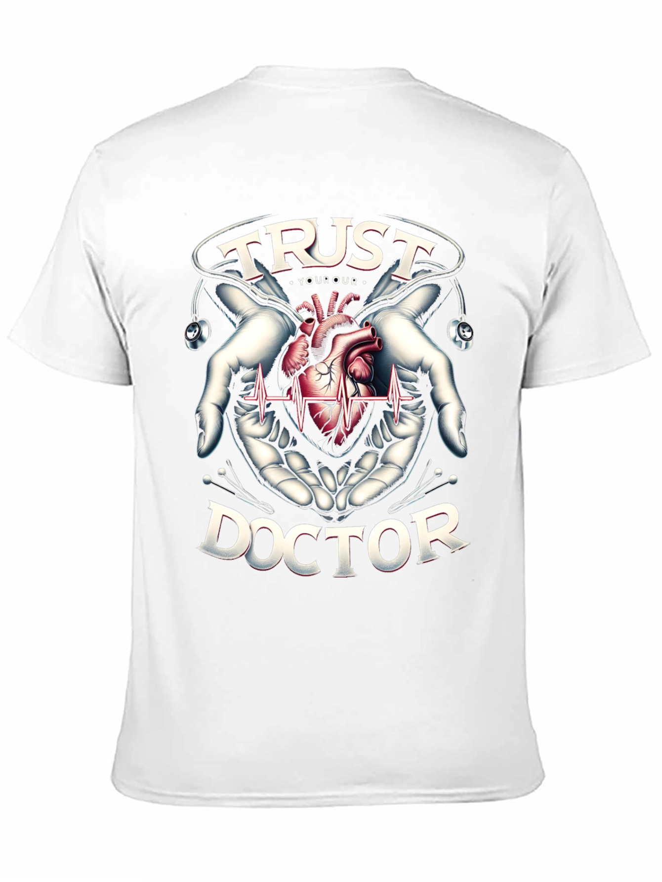 Black Trust Your Doctor Graphic T-Shirt view 11