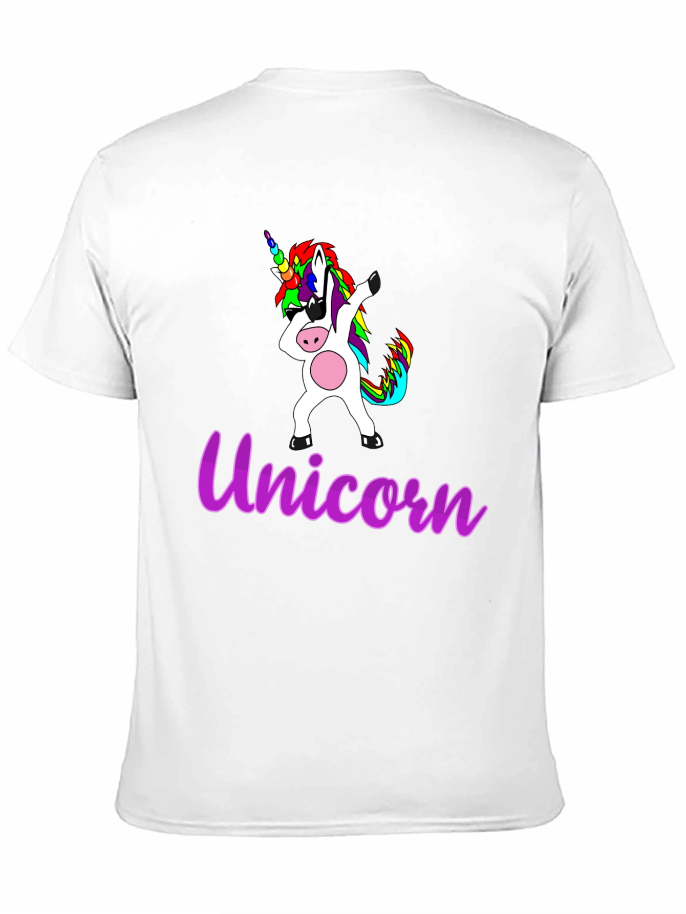 Black Dabbing Unicorn Graphic T-Shirt view 11