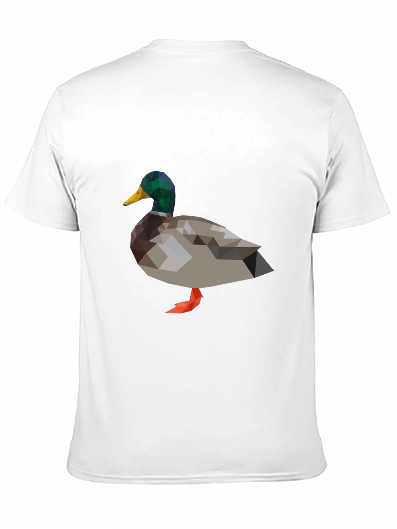 Black Geometric Duck Graphic T-Shirt view 11