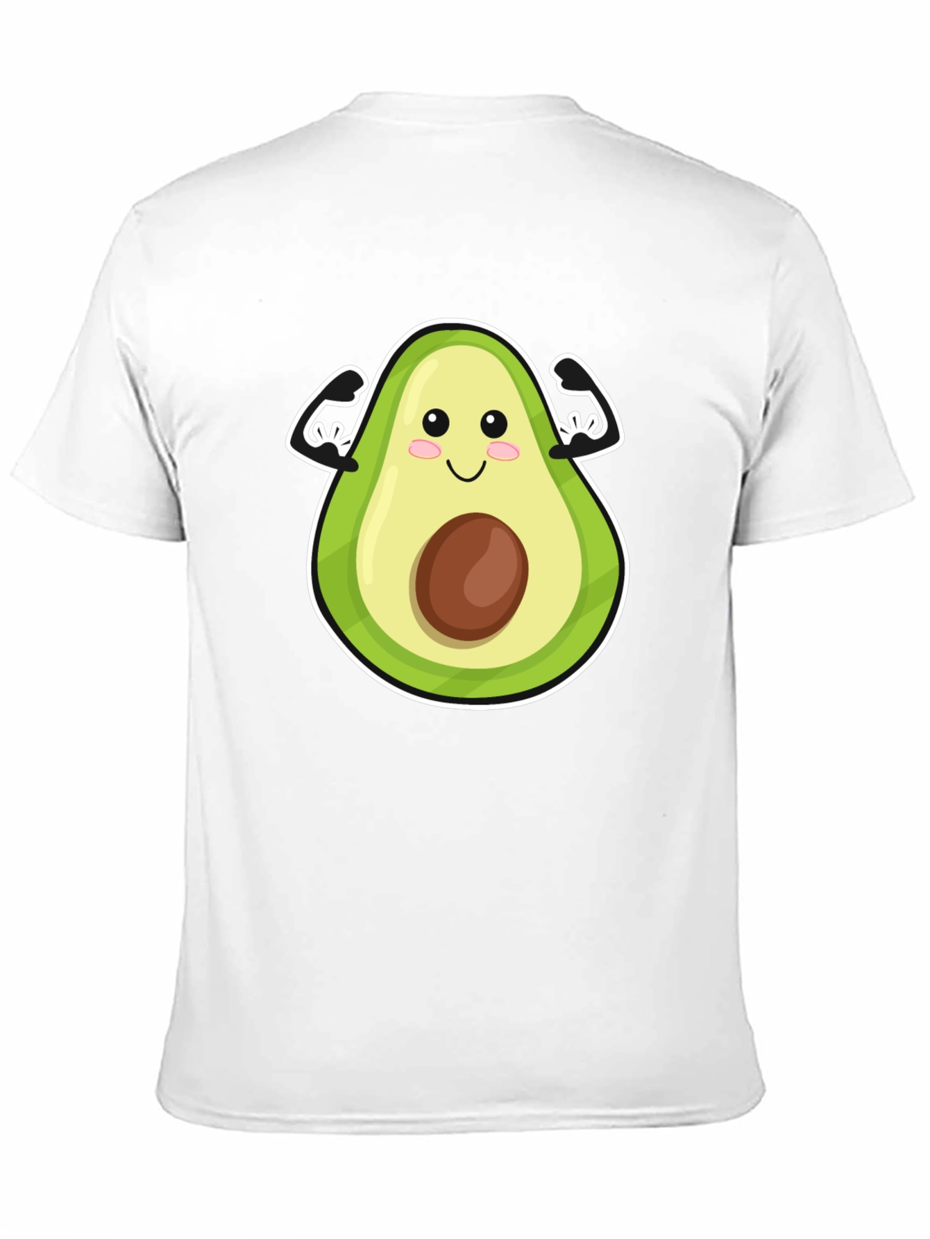 Black Avocado Muscle Graphic Tee - Funny Workout Shirt view 11