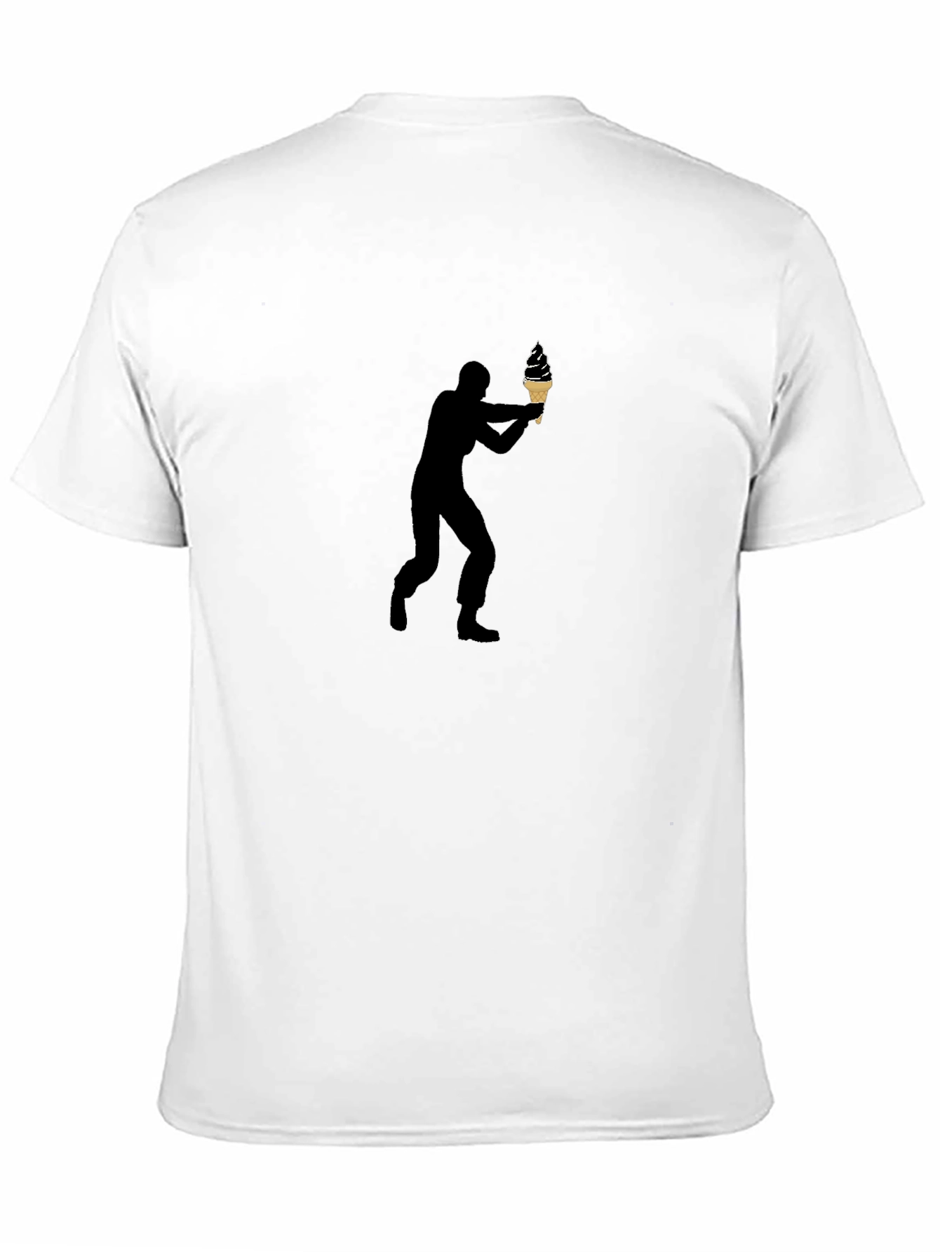 Black Ice Cream Shooter Graphic Tee - Black Cotton Comfort view 11