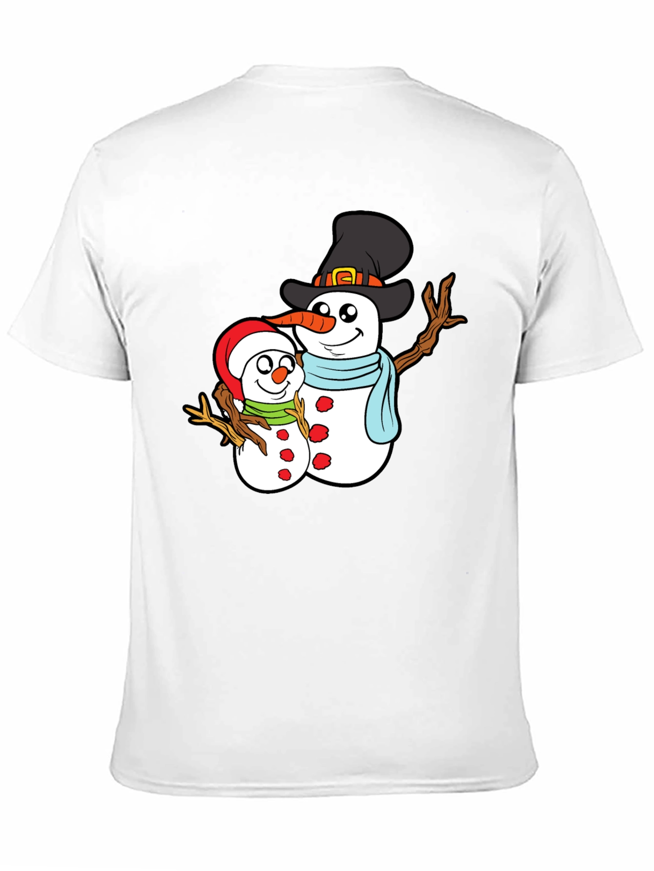 Snowman Family Graphic T-Shirt - 11