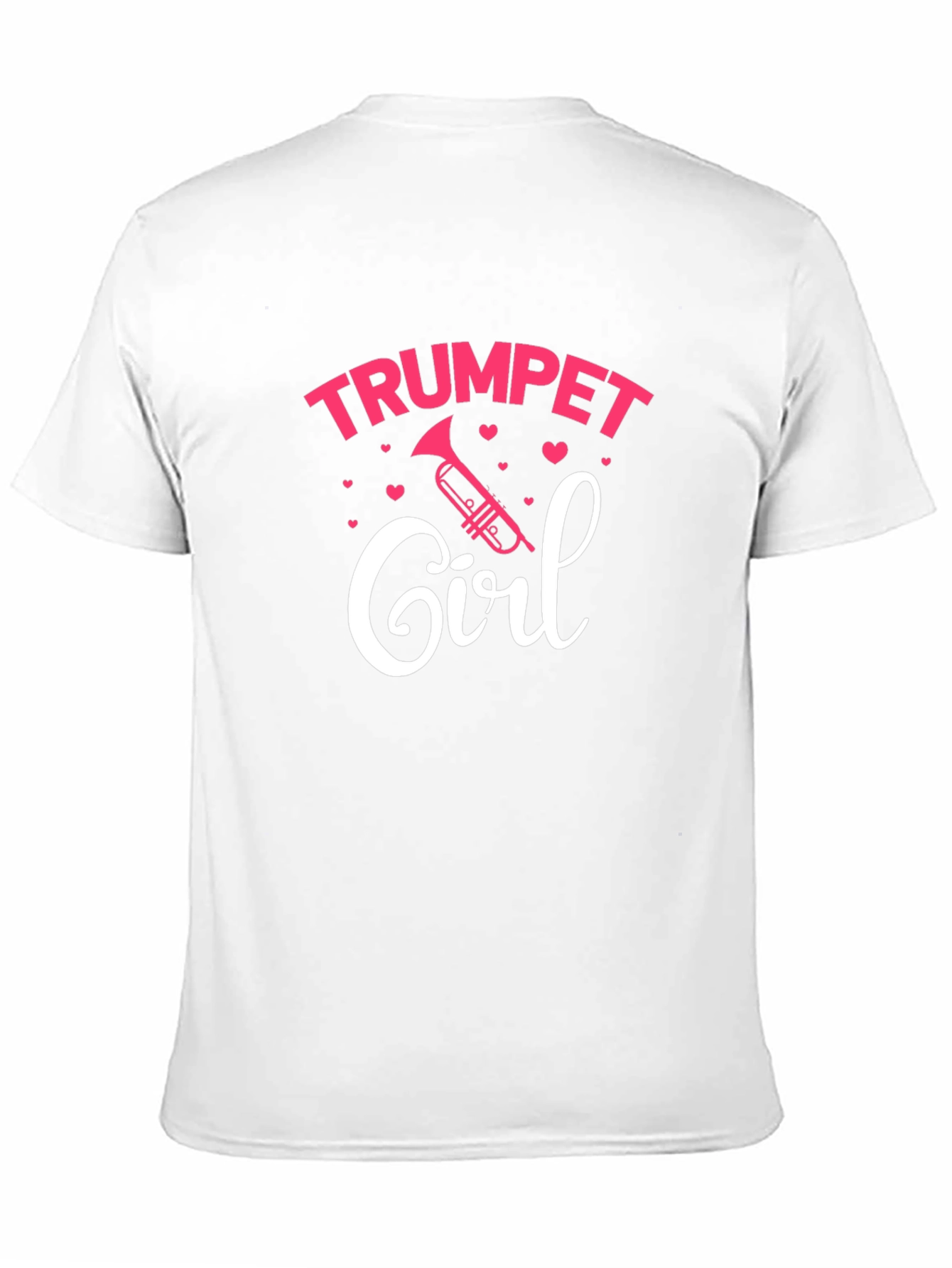 Black Trumpet Girl T-Shirt - Musical Gift for Women view 11