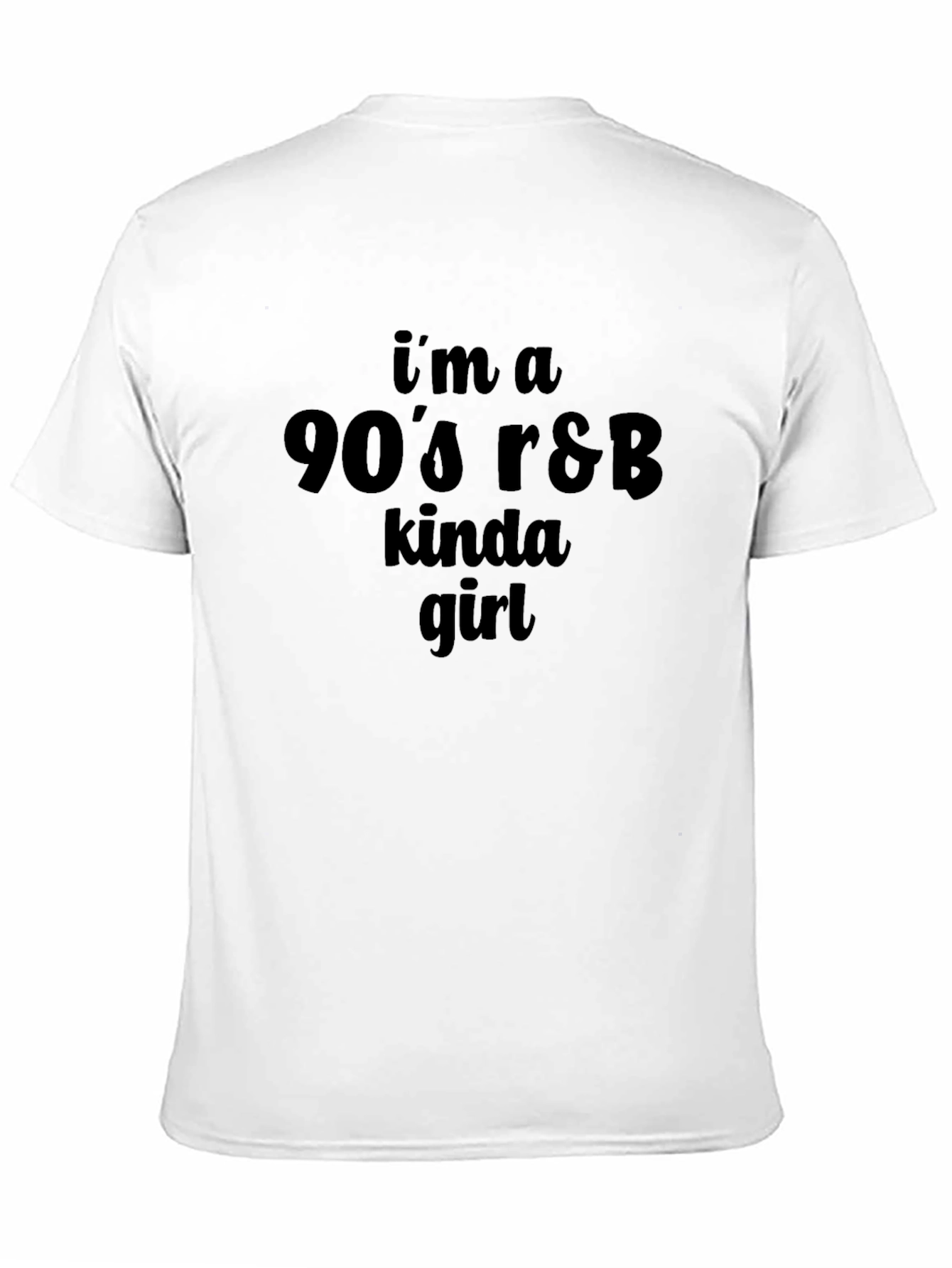 Black 90's R&B Kinda Girl Black T-Shirt view 11
