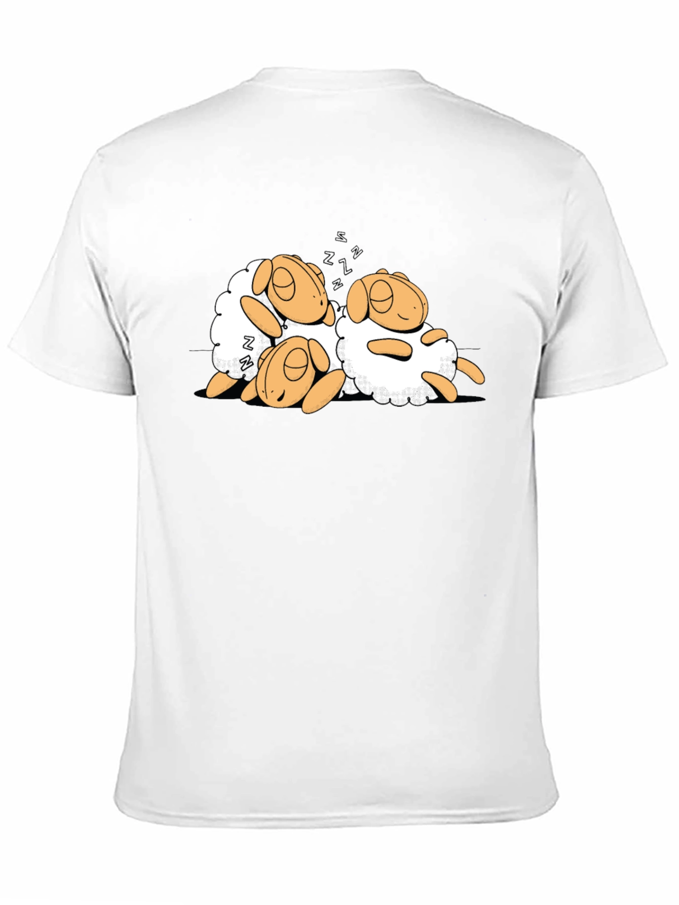 Black Black Sheep Sleep Tee - Counting Sheep Shirt view 11