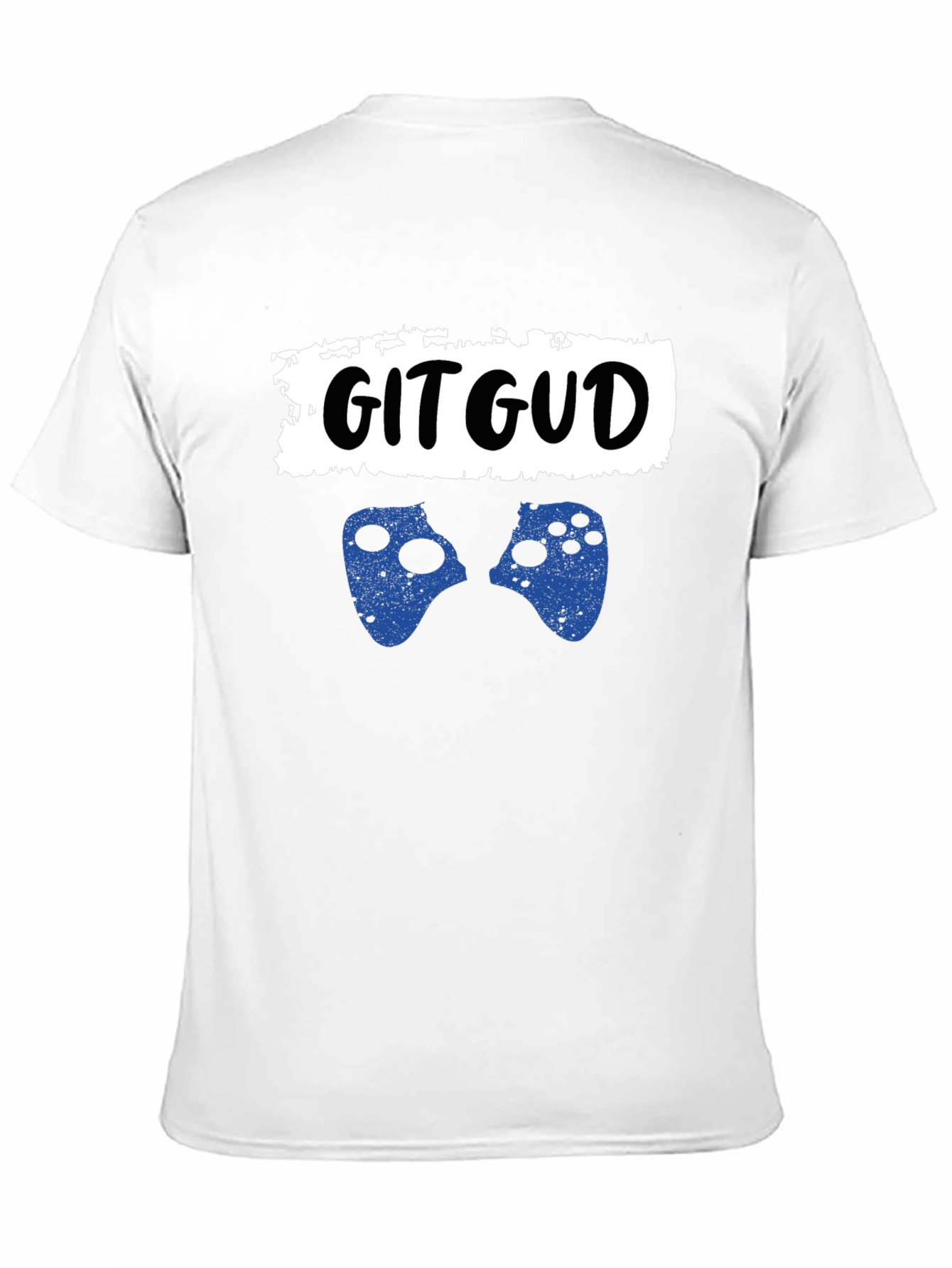 Black Git Gud Gamer T-Shirt - Black Cotton Graphic Tee view 11