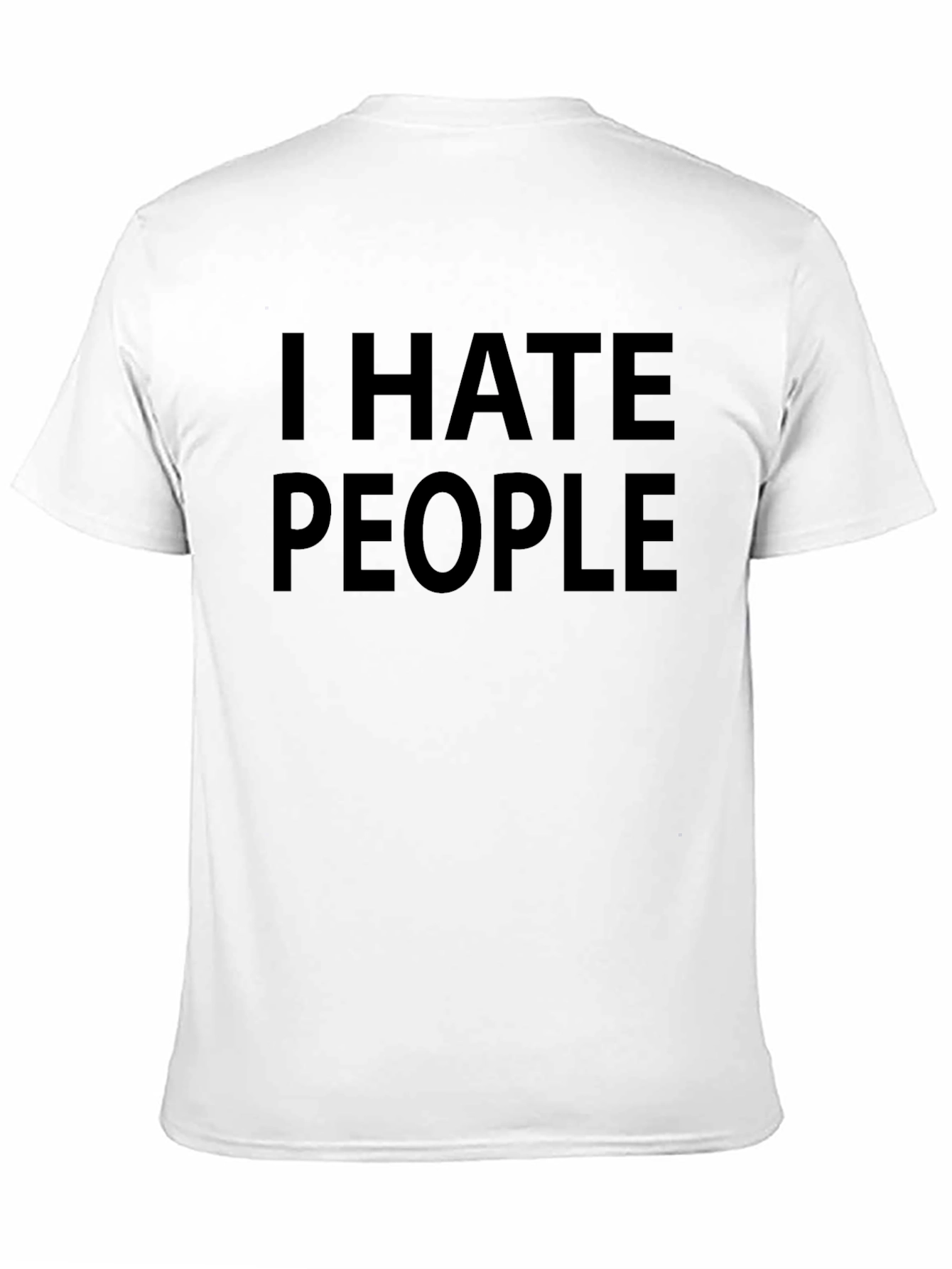 Black I Hate People Graphic T-Shirt - Black view 11