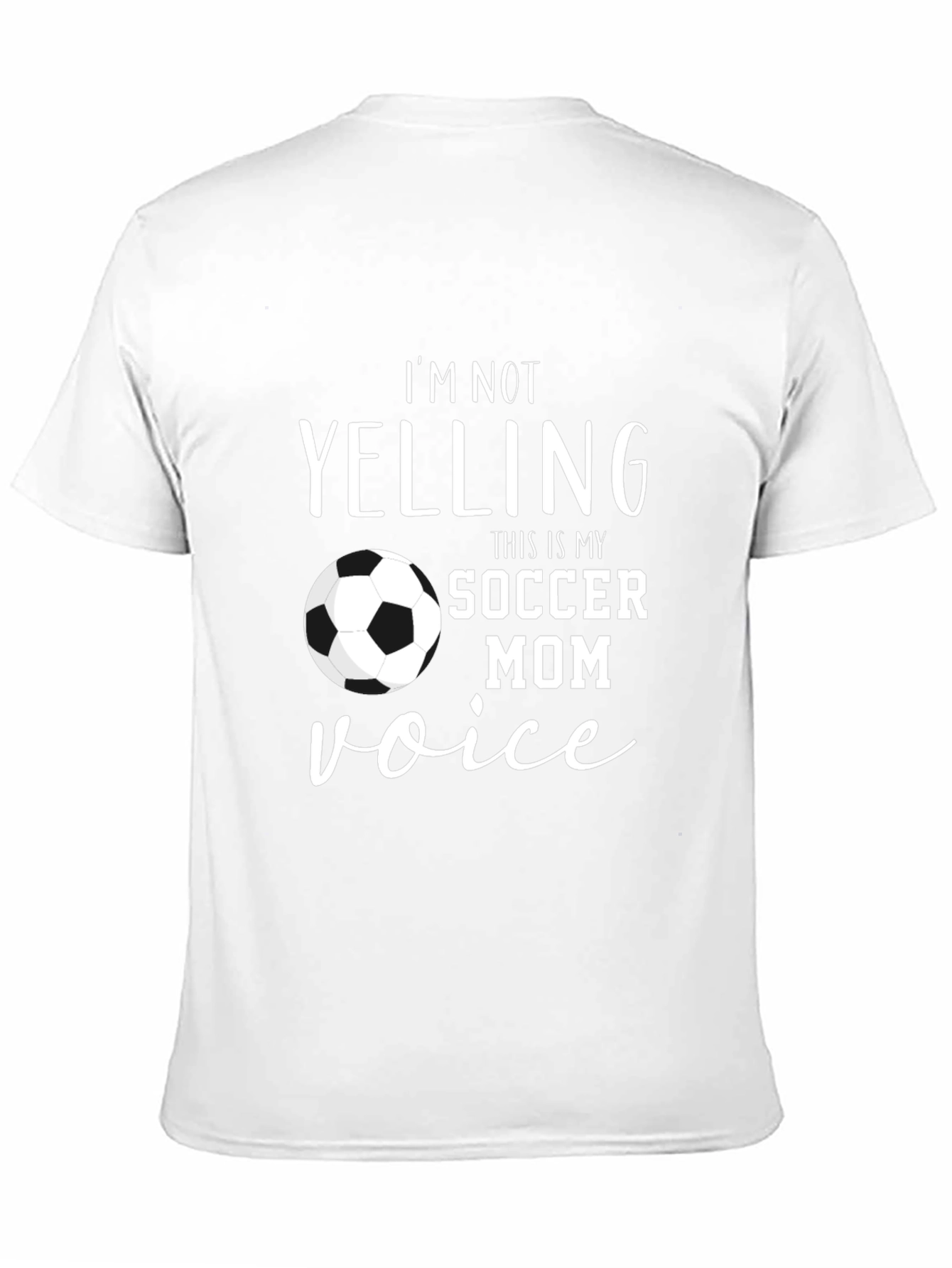 Black Soccer Mom Voice T-Shirt - Funny Novelty Tee view 11