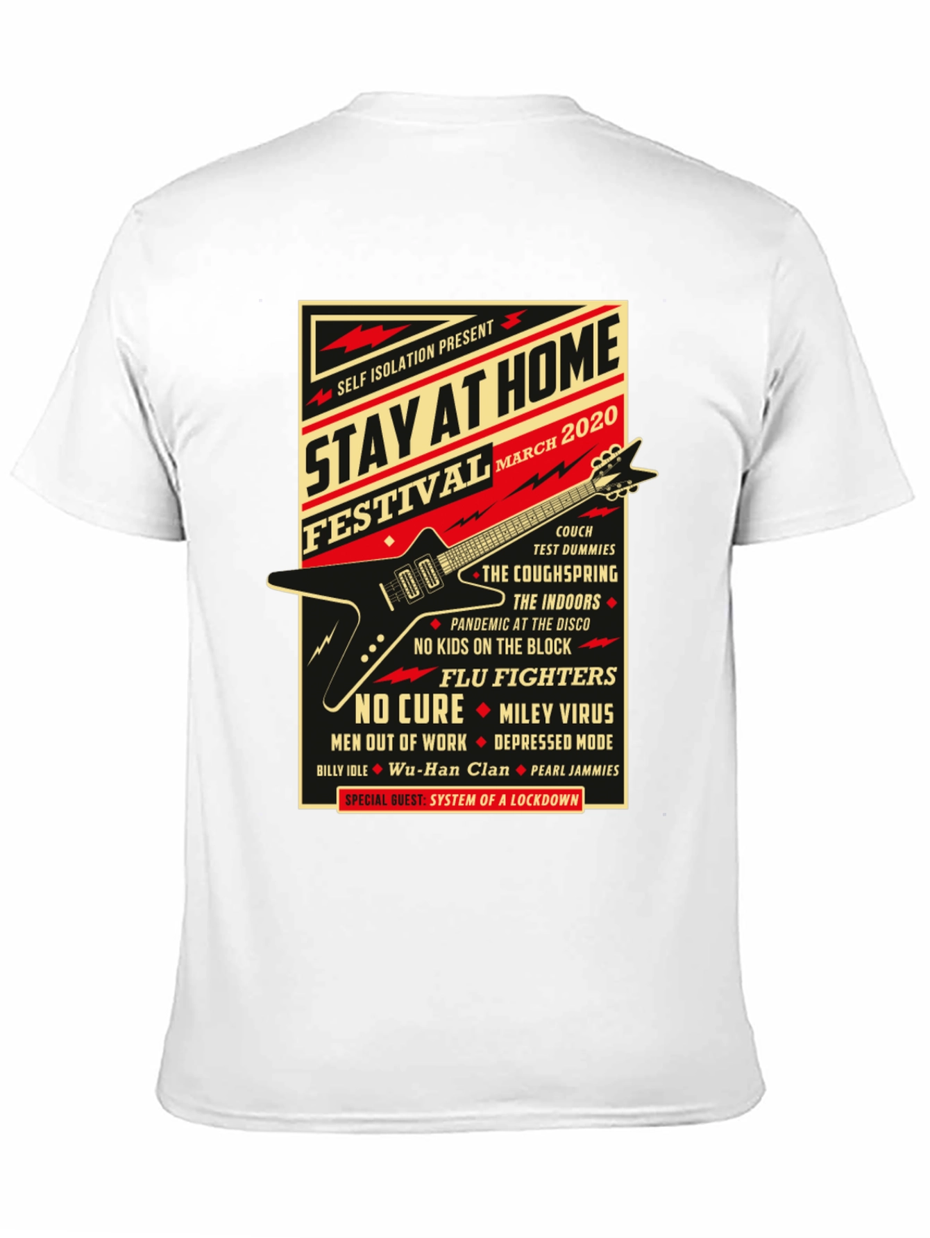 Black Stay At Home Festival 2020 Black Graphic T-Shirt view 11
