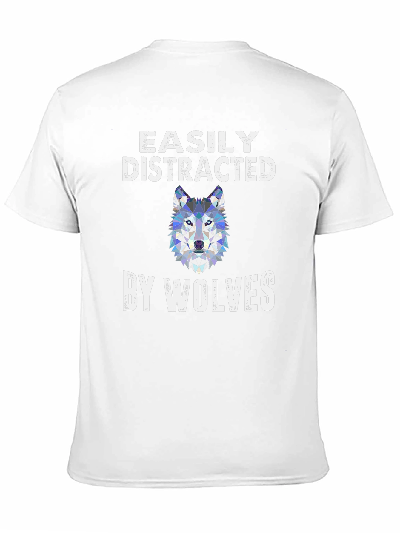 Black Easily Distracted By Wolves Graphic Tee view 11
