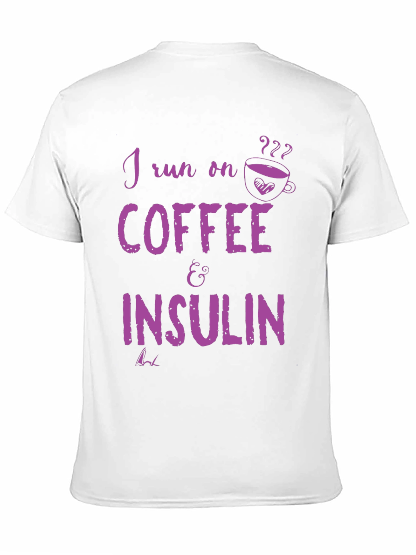 Black Coffee and Insulin T-Shirt - Funny Diabetes Tee view 11