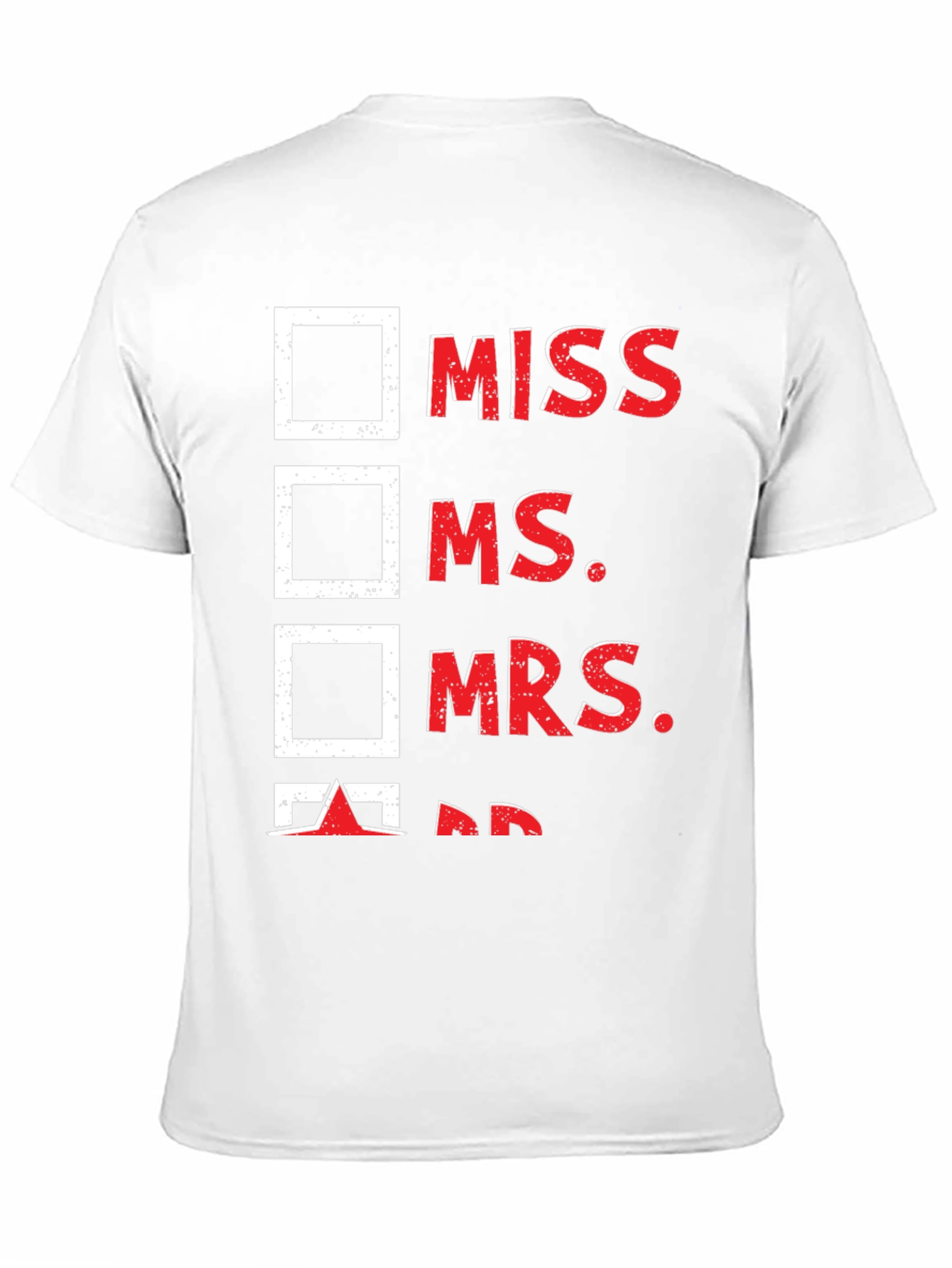 Black Check the Box T-Shirt - Mr. Humor Tee view 11