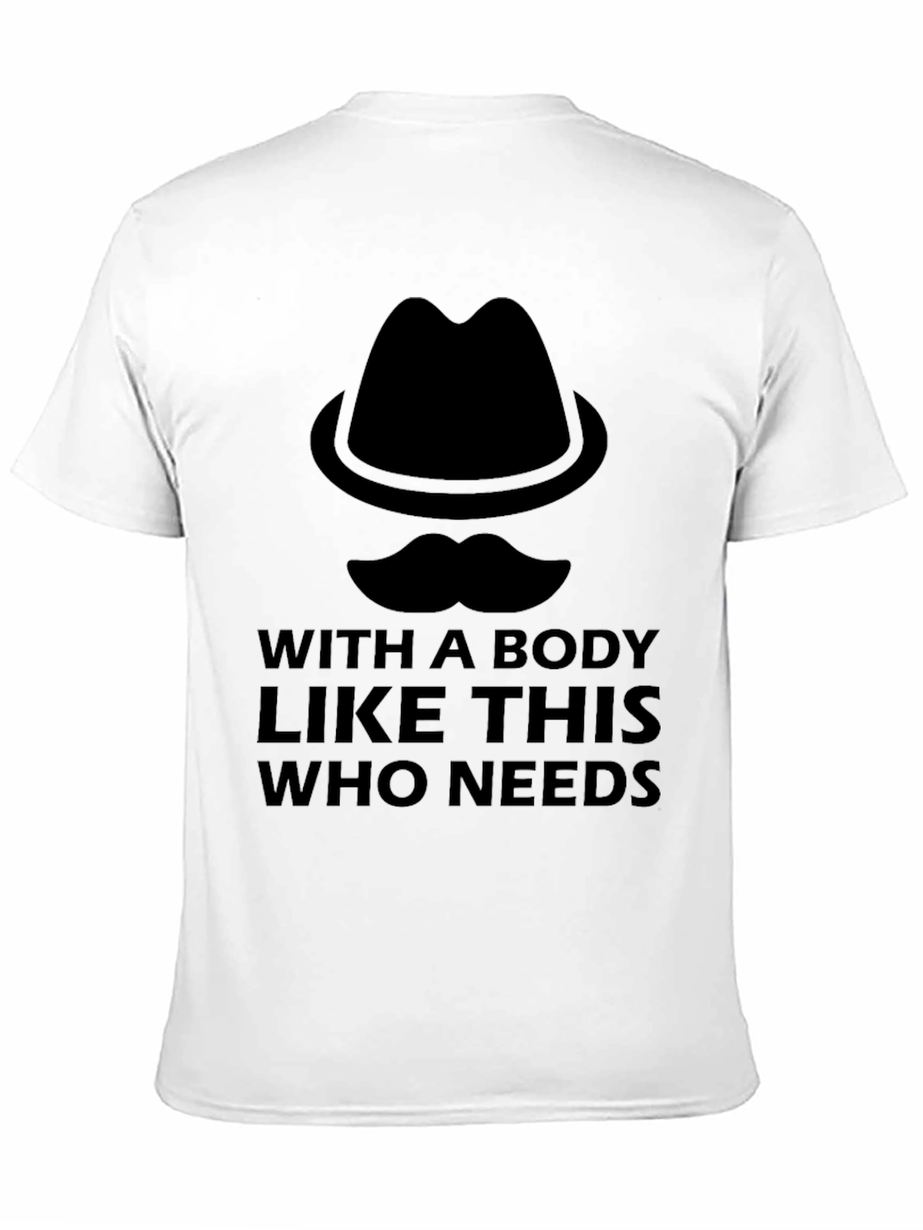 Black Funny Body T-Shirt - Humor Novelty Tee view 11