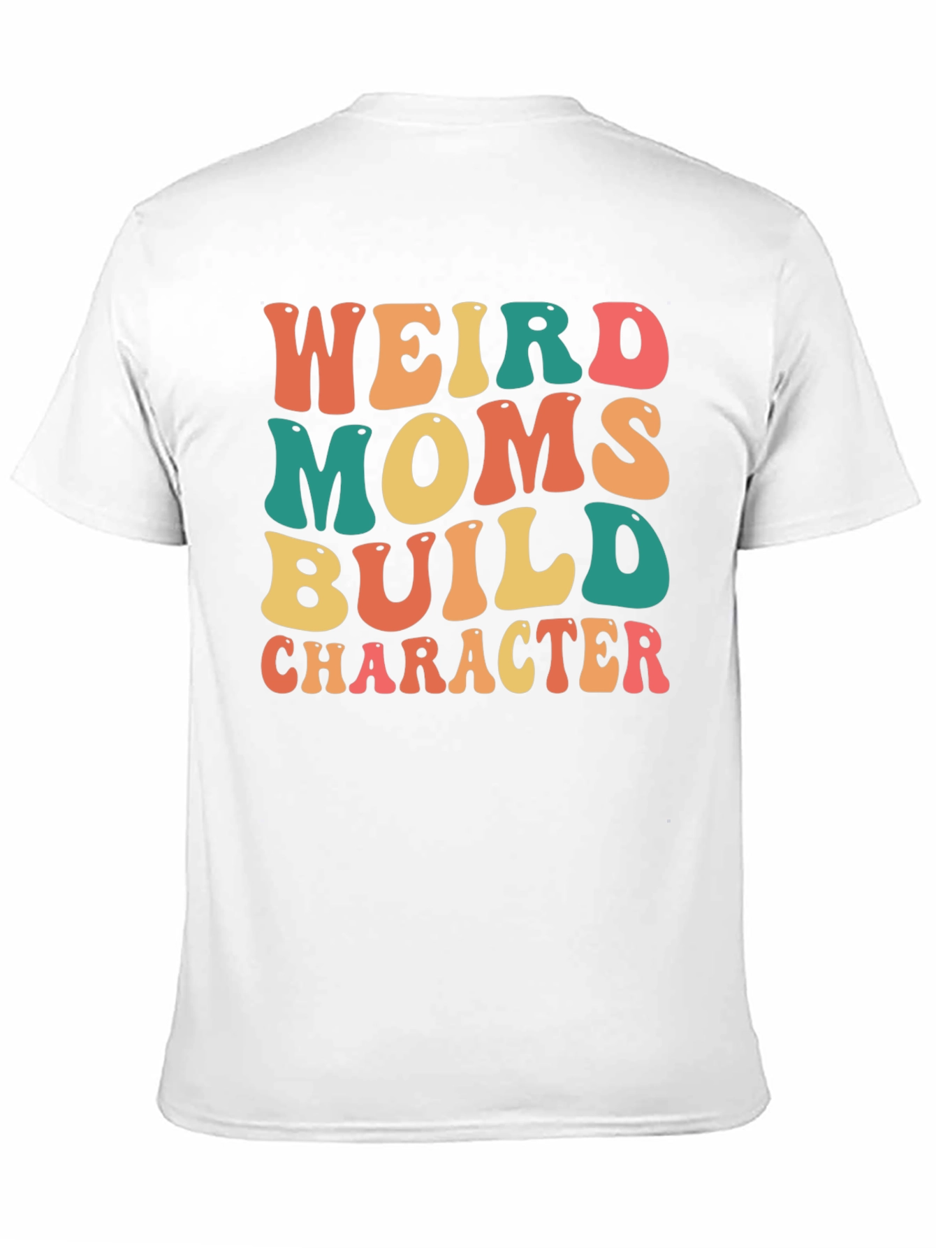 Black Weird Moms Build Character Graphic T-Shirt view 11