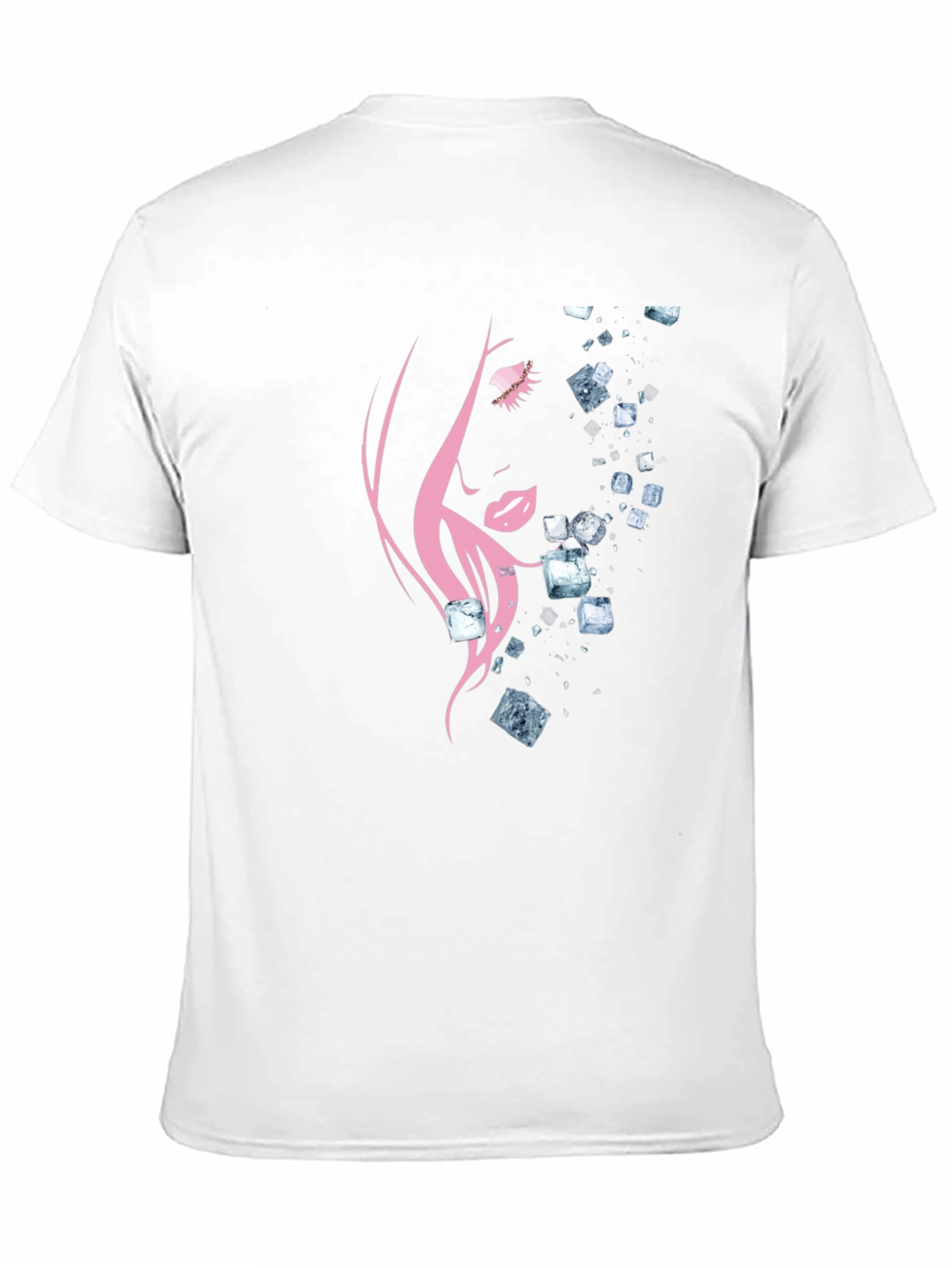 Black Abstract Woman Graphic T-Shirt view 11