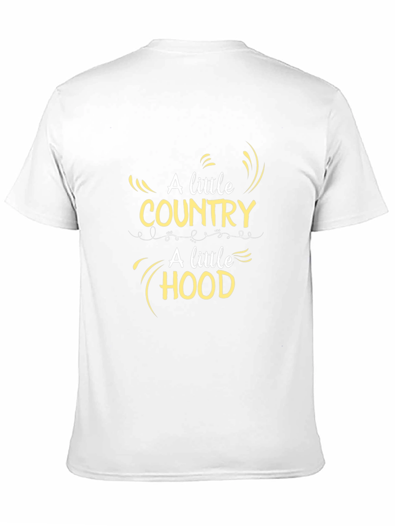 Black Country Hood Graphic Tee - Trendy Black T-Shirt view 11