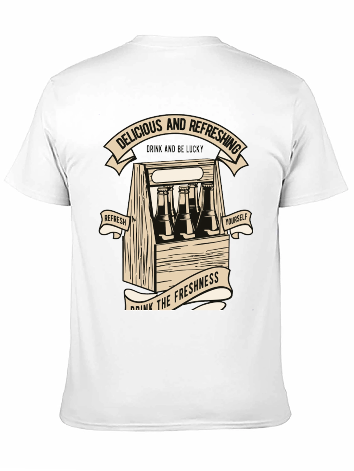 Black Delicious & Refreshing Graphic T-Shirt view 11