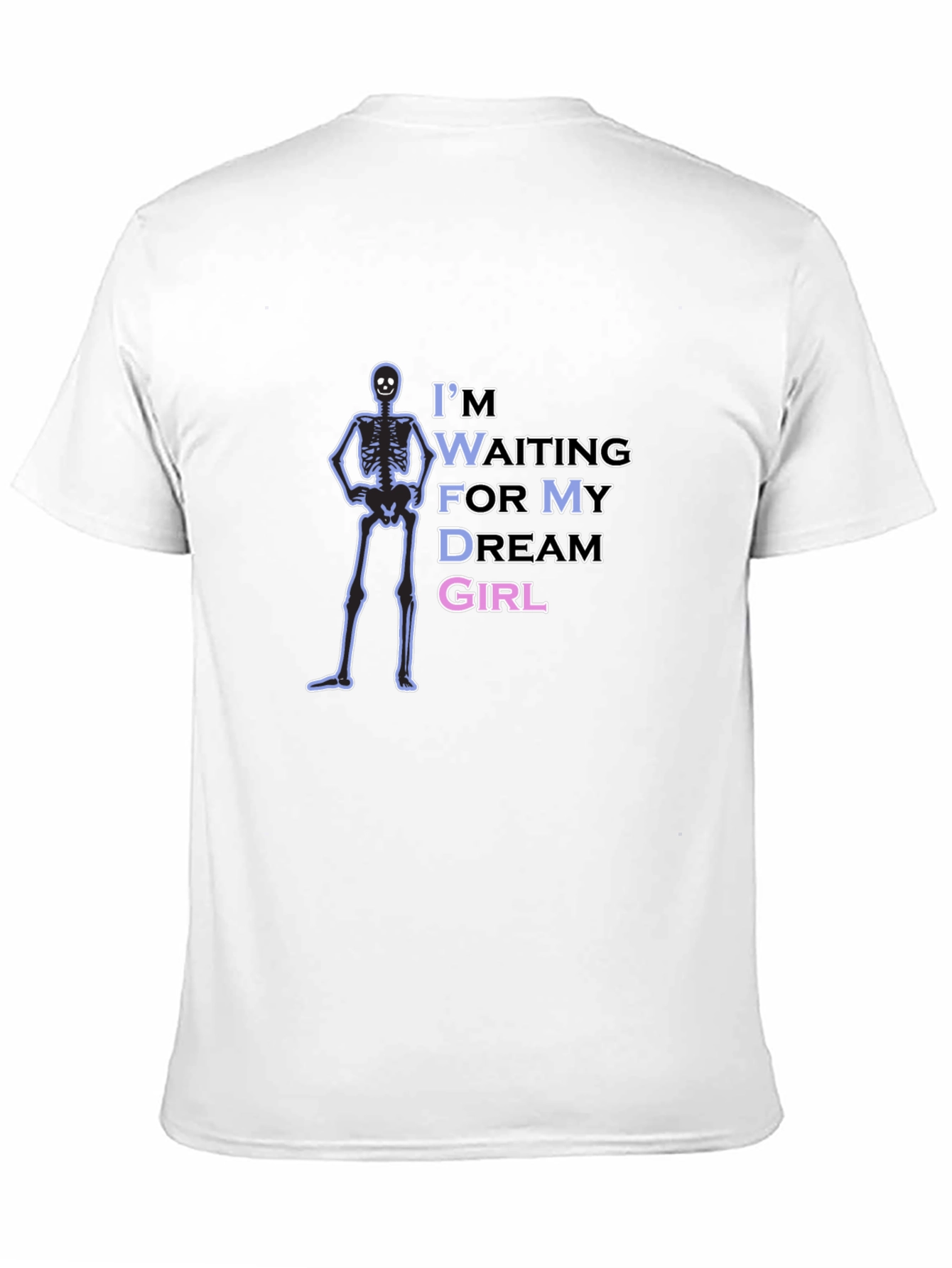 Black Waiting Skeleton Graphic Tee - Men's Black T-Shirt view 11