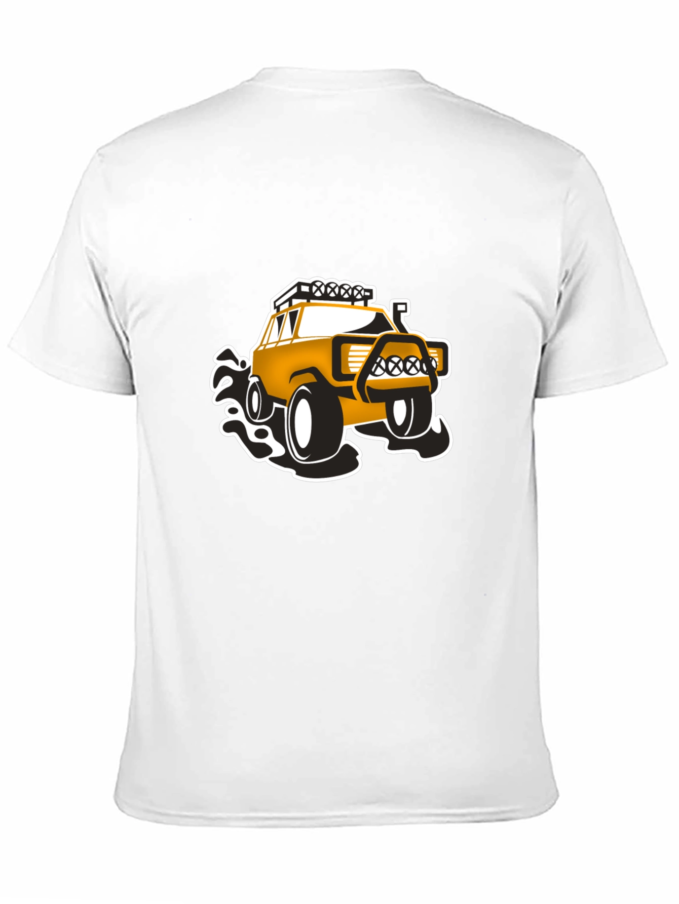 Black Off-Road Adventure T-Shirt - Black, Bold Design view 11