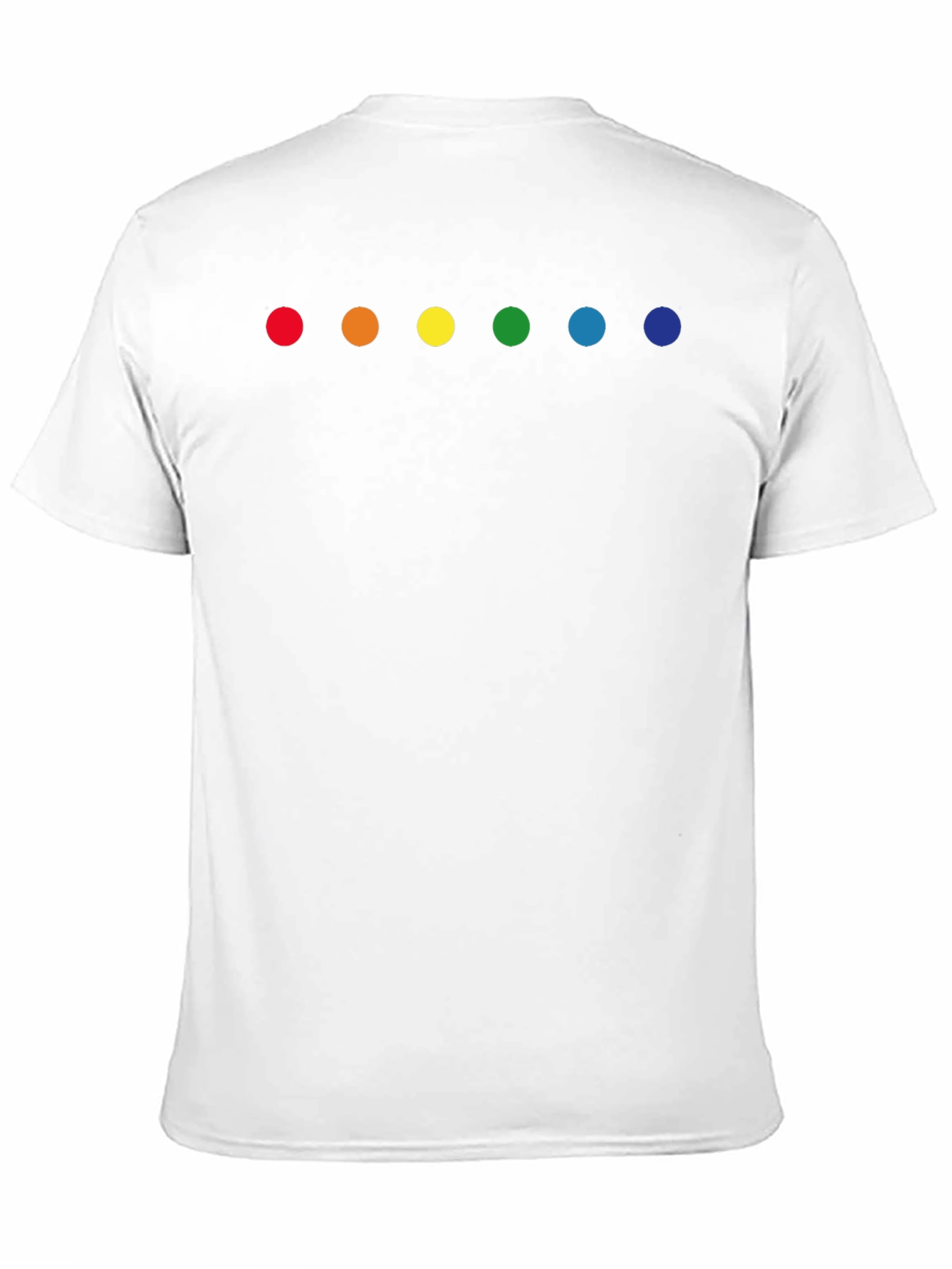 Black Rainbow Dot Graphic Tee - Black Crew Neck view 11