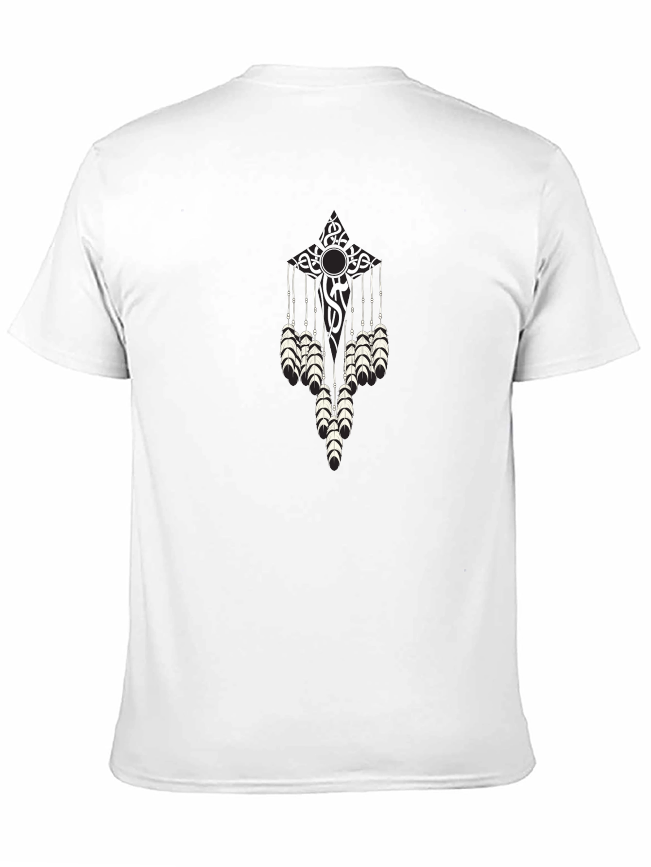 Black Black T-Shirt with Dreamcatcher Design view 11