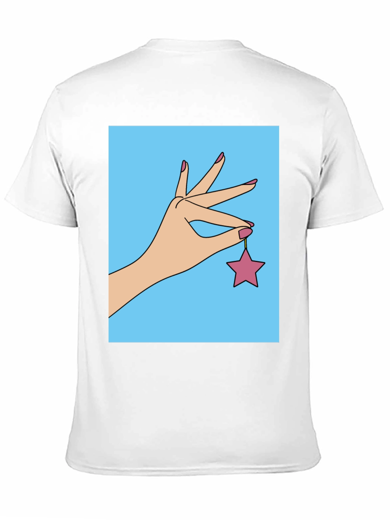 Black Hand Holding Star Graphic T-Shirt view 11