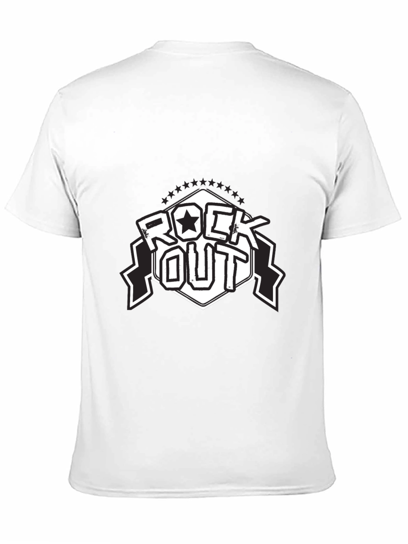 Black Rock Out Black T-Shirt - Stylish Graphic Tee view 11