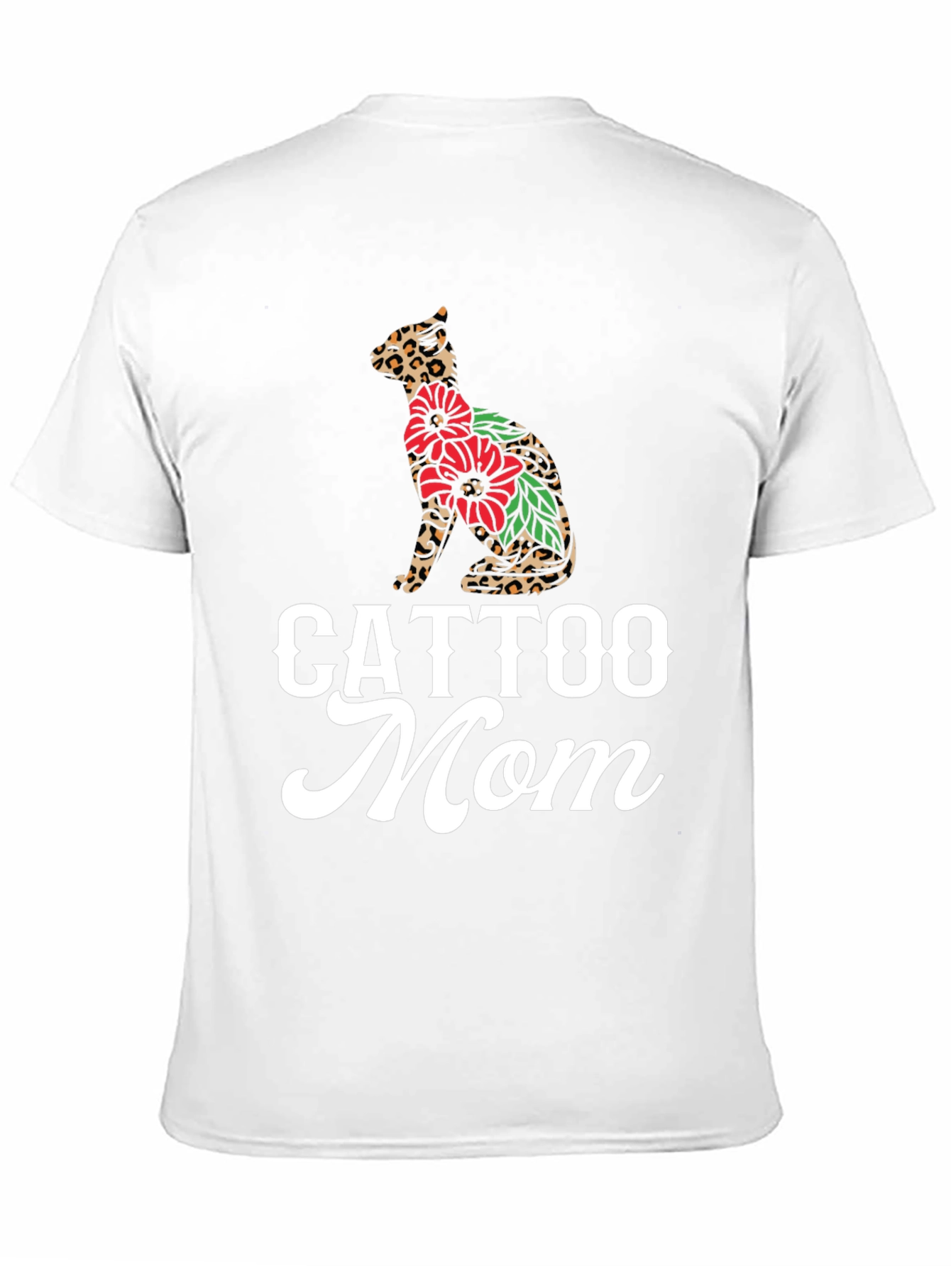 Black Cattoo Mom Graphic Tee - Cat Lover T-Shirt view 11