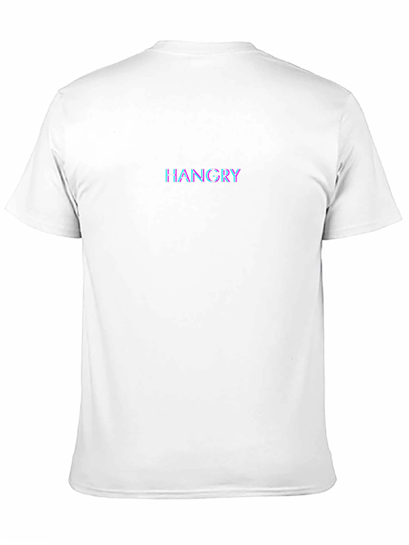 Black Hangry Glitch T-Shirt - Black Cotton Tee view 11
