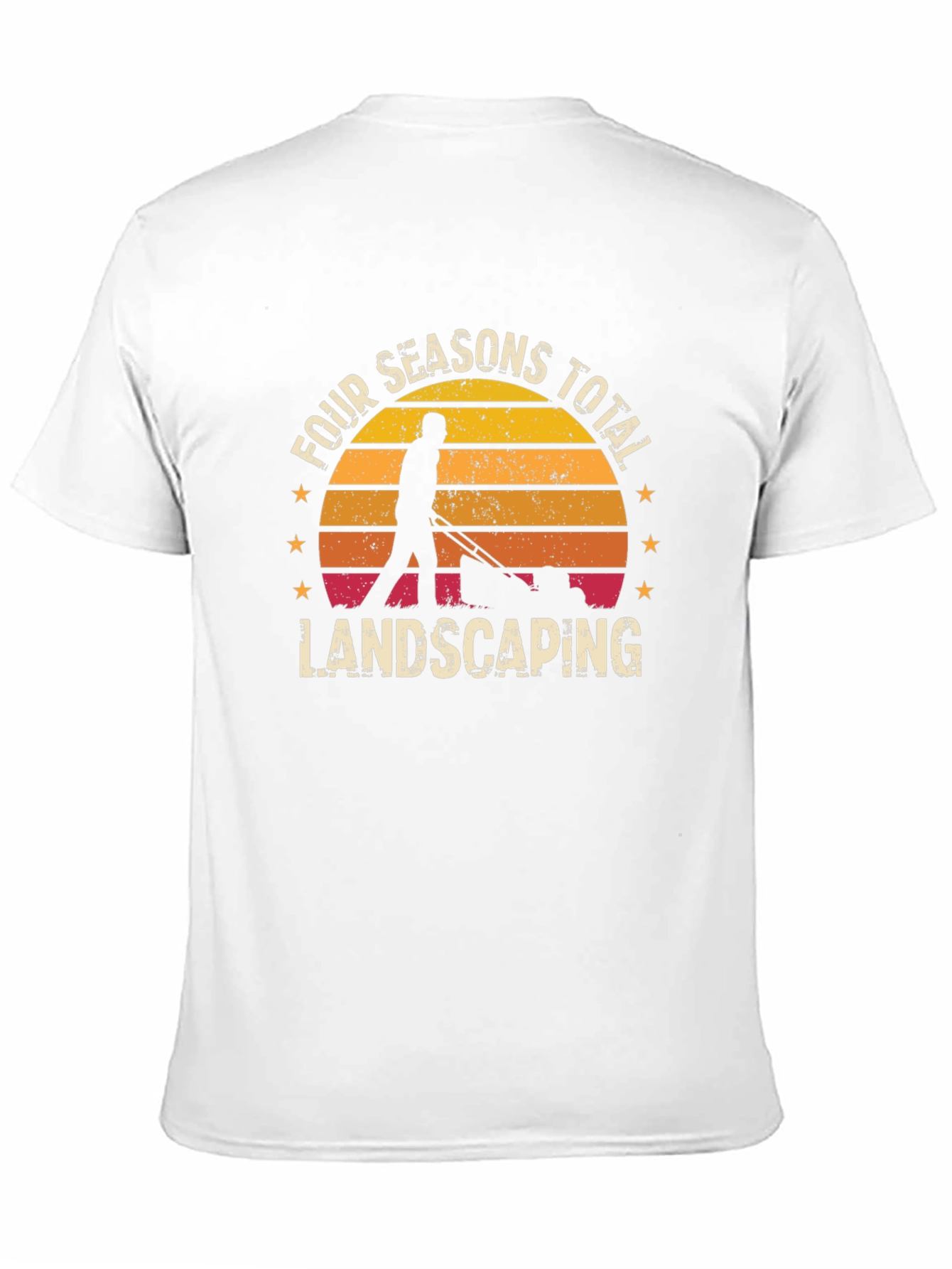 Black Four Seasons Total Landscaping Graphic Tee view 11