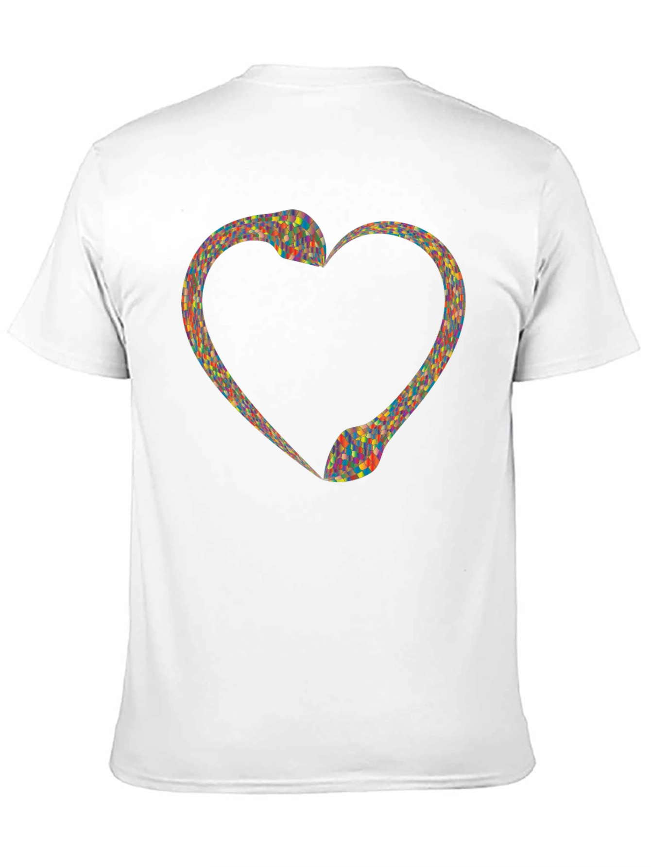 Black Heart Snakes T-Shirt - Black view 11