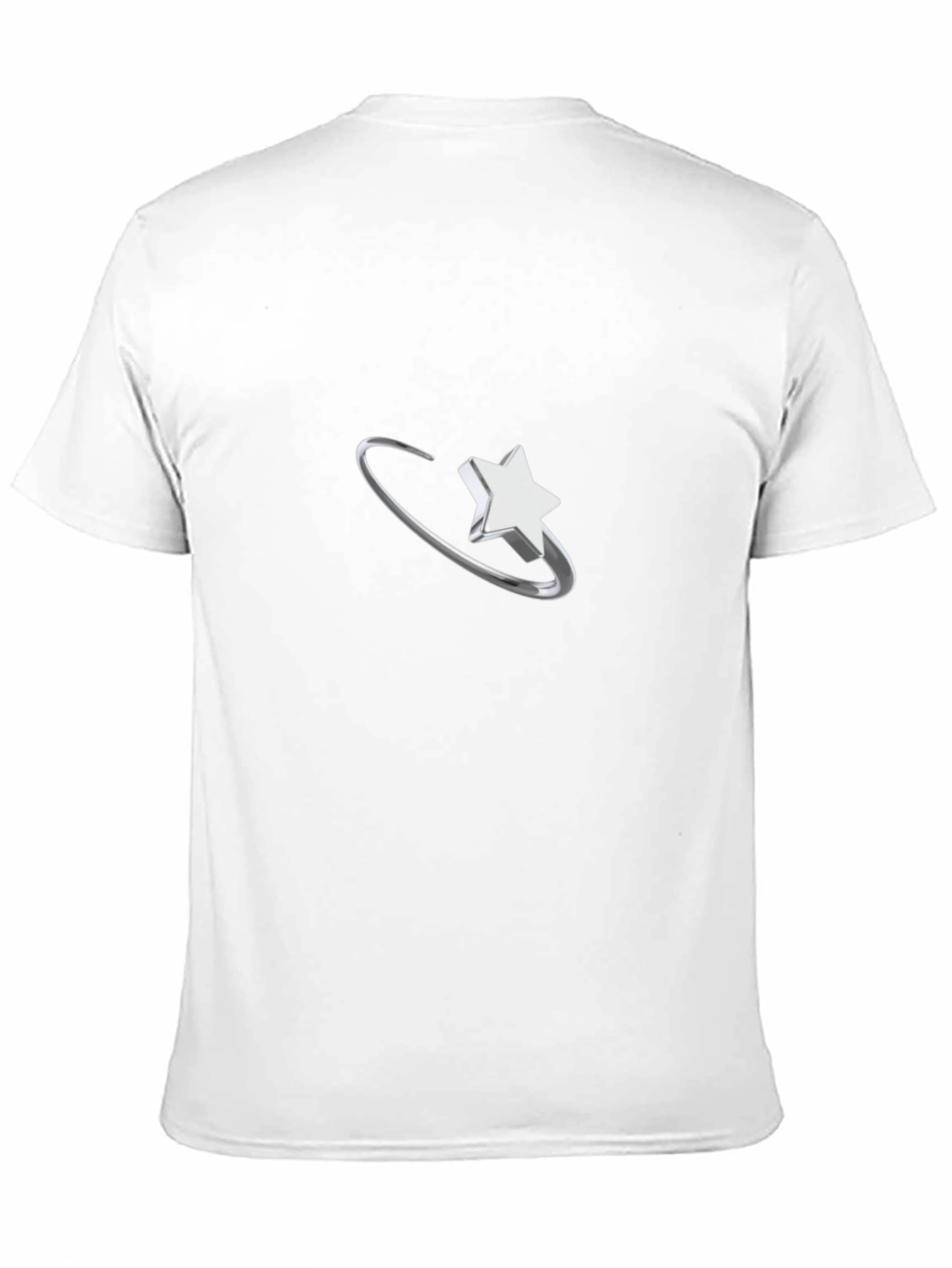 Black Orbiting Star Graphic Black T-Shirt view 11