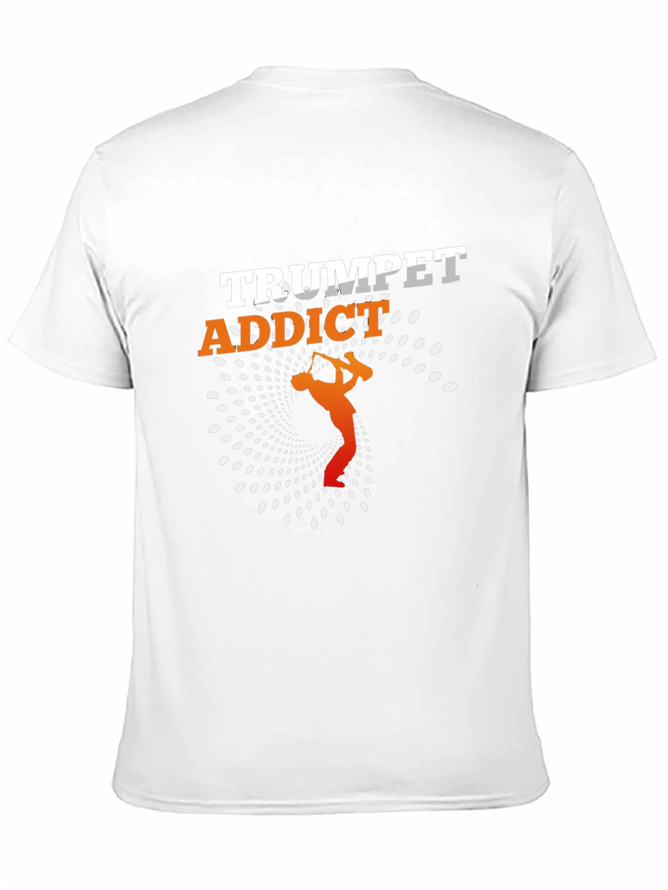 Black Trumpet Addict T-Shirt - Music Lover Gift view 11