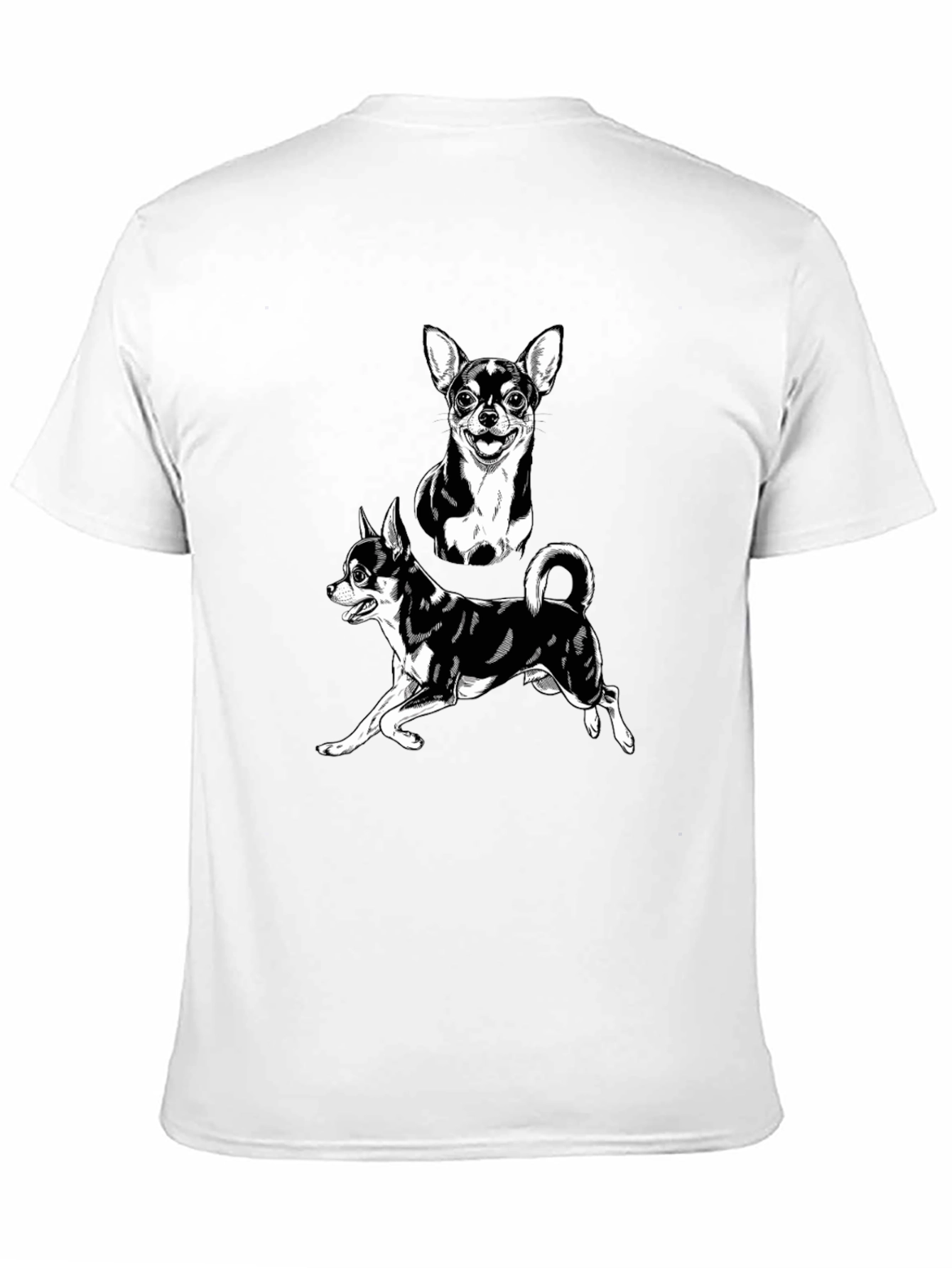 Black Chihuahua Graphic Black T-Shirt | Dog Lover Tee view 11