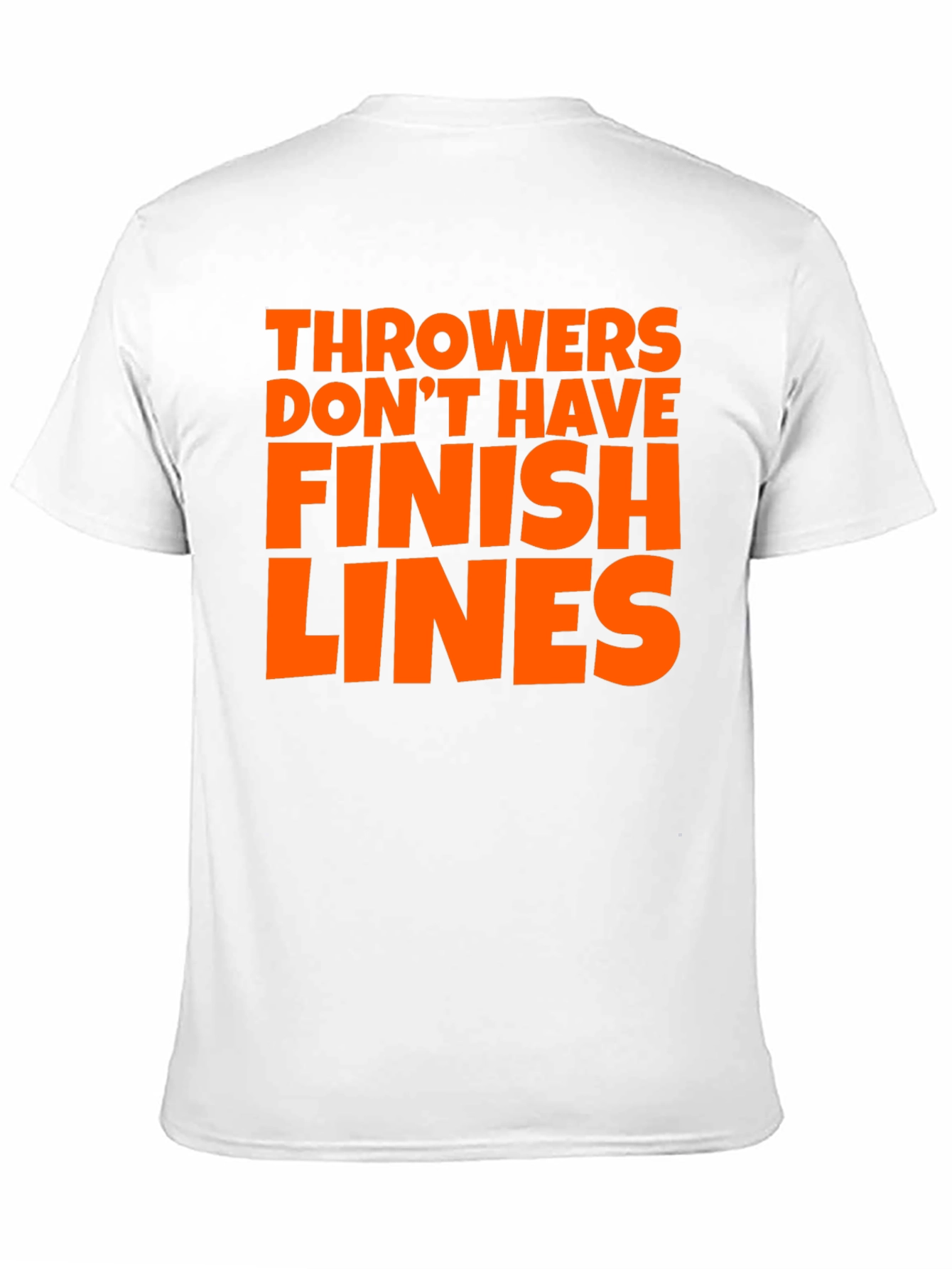 Black Throwers Don't Have Finish Lines T-Shirt view 11