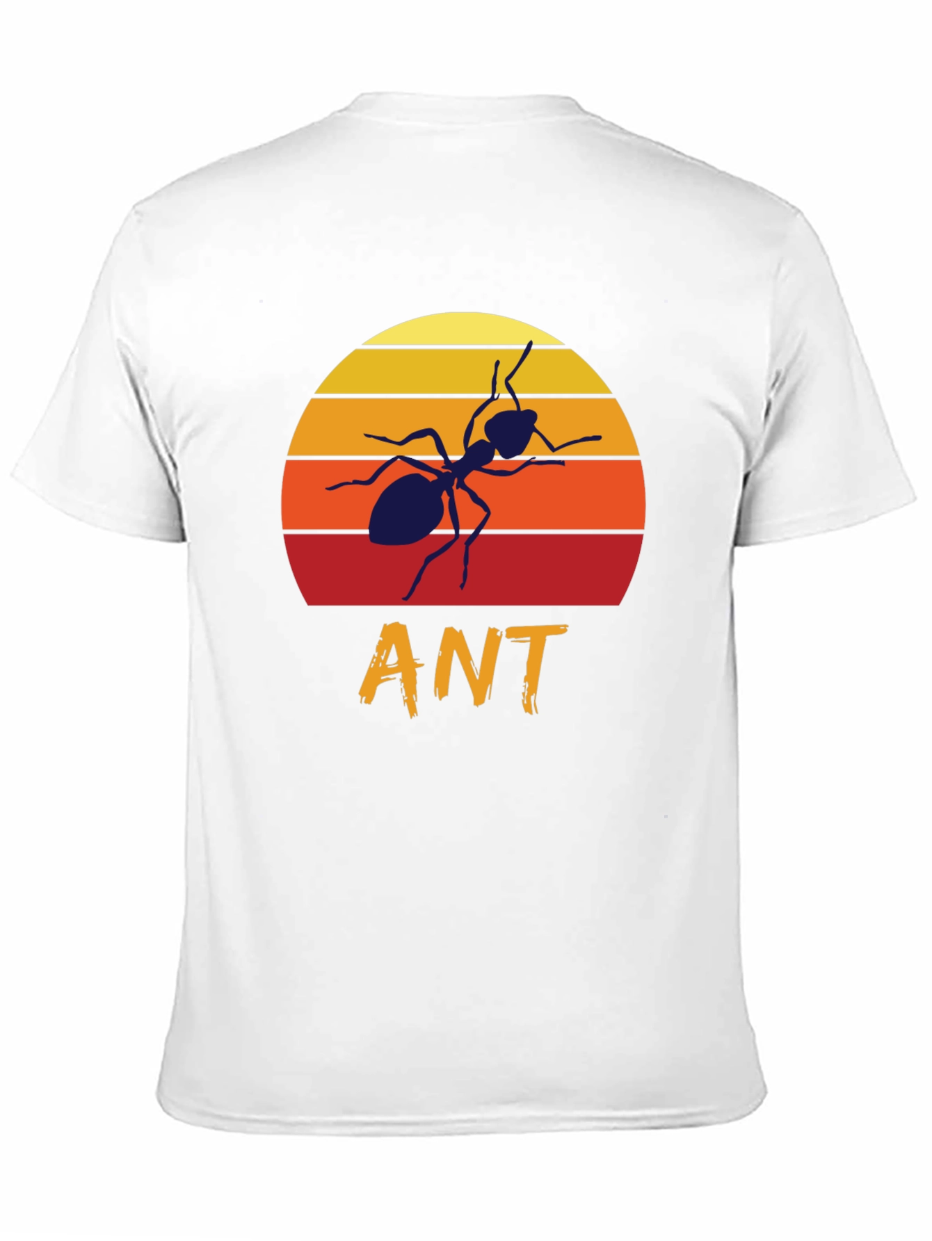 Black Retro Sunset Ant Graphic T-Shirt view 11